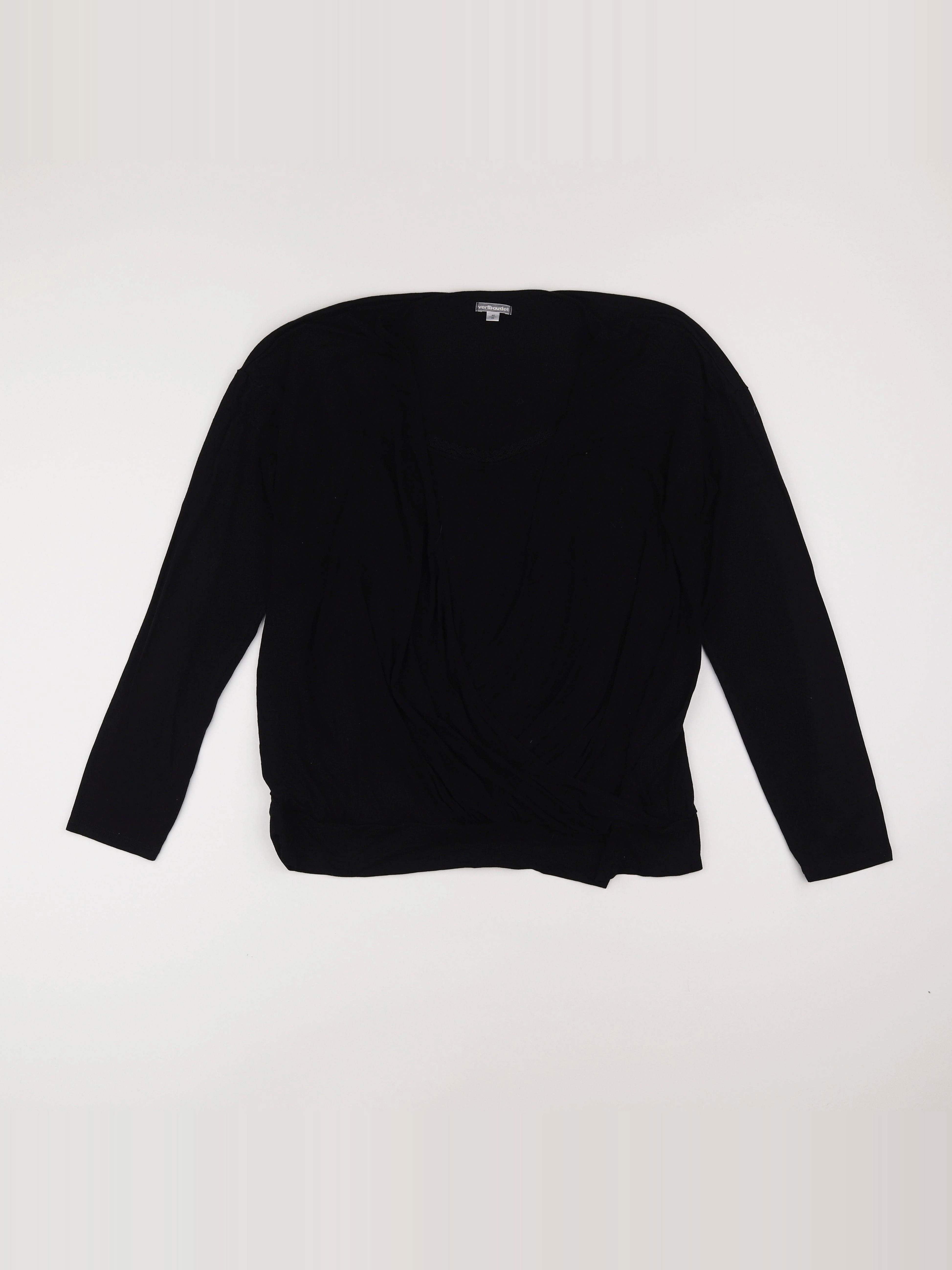 Vertbaudet - tee-shirt grossesse, allaitement noir - 42 à 44