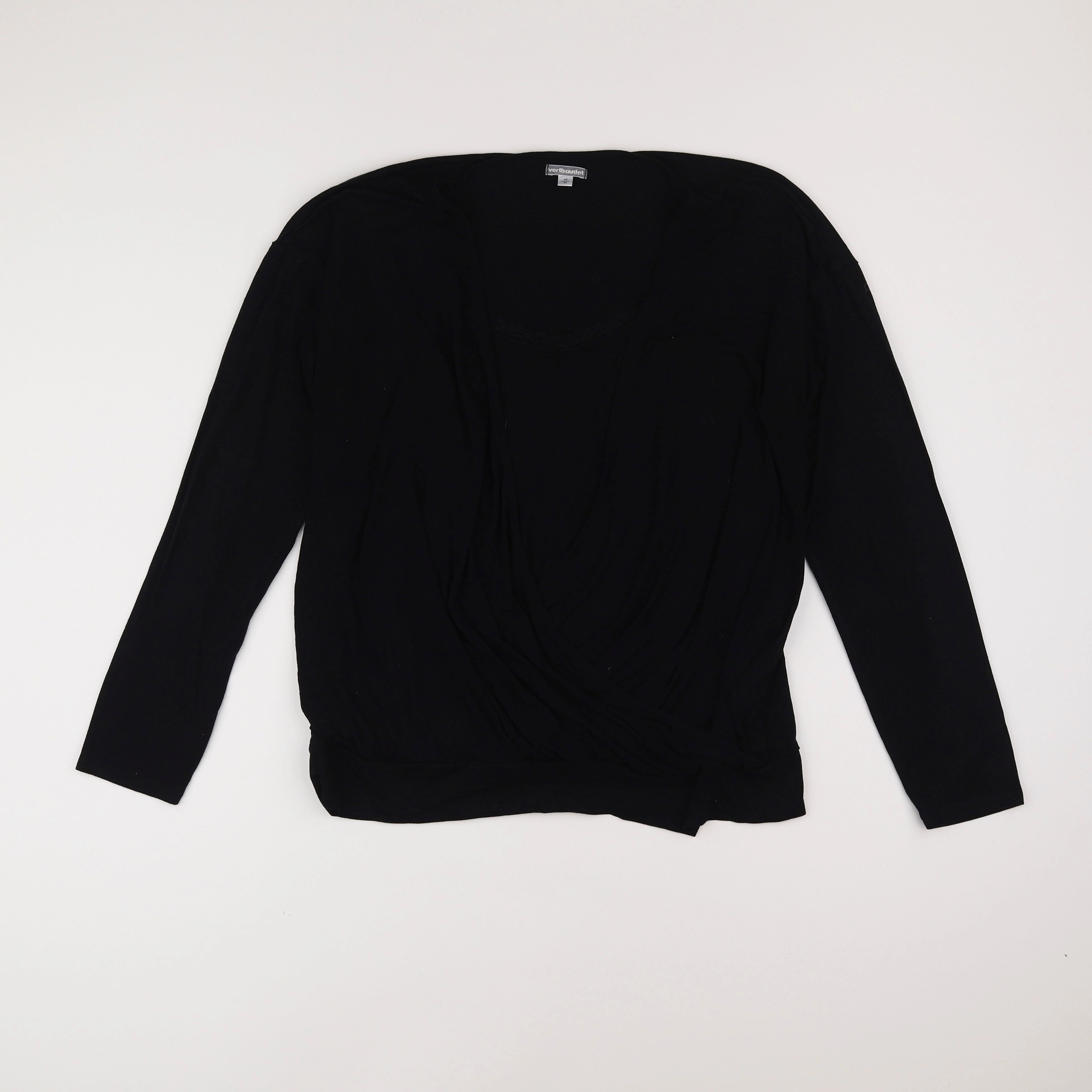 Vertbaudet - tee-shirt grossesse, allaitement noir - 42 à 44