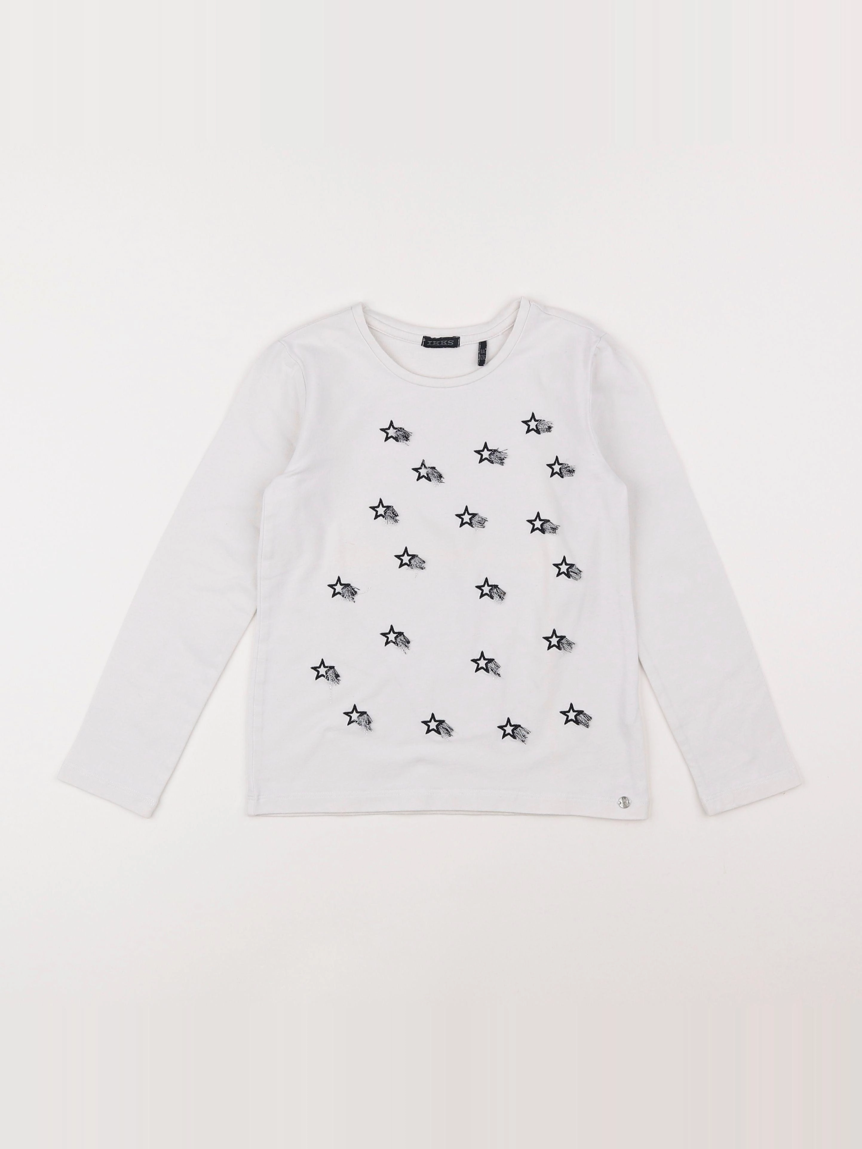IKKS - tee-shirt blanc - 8 ans