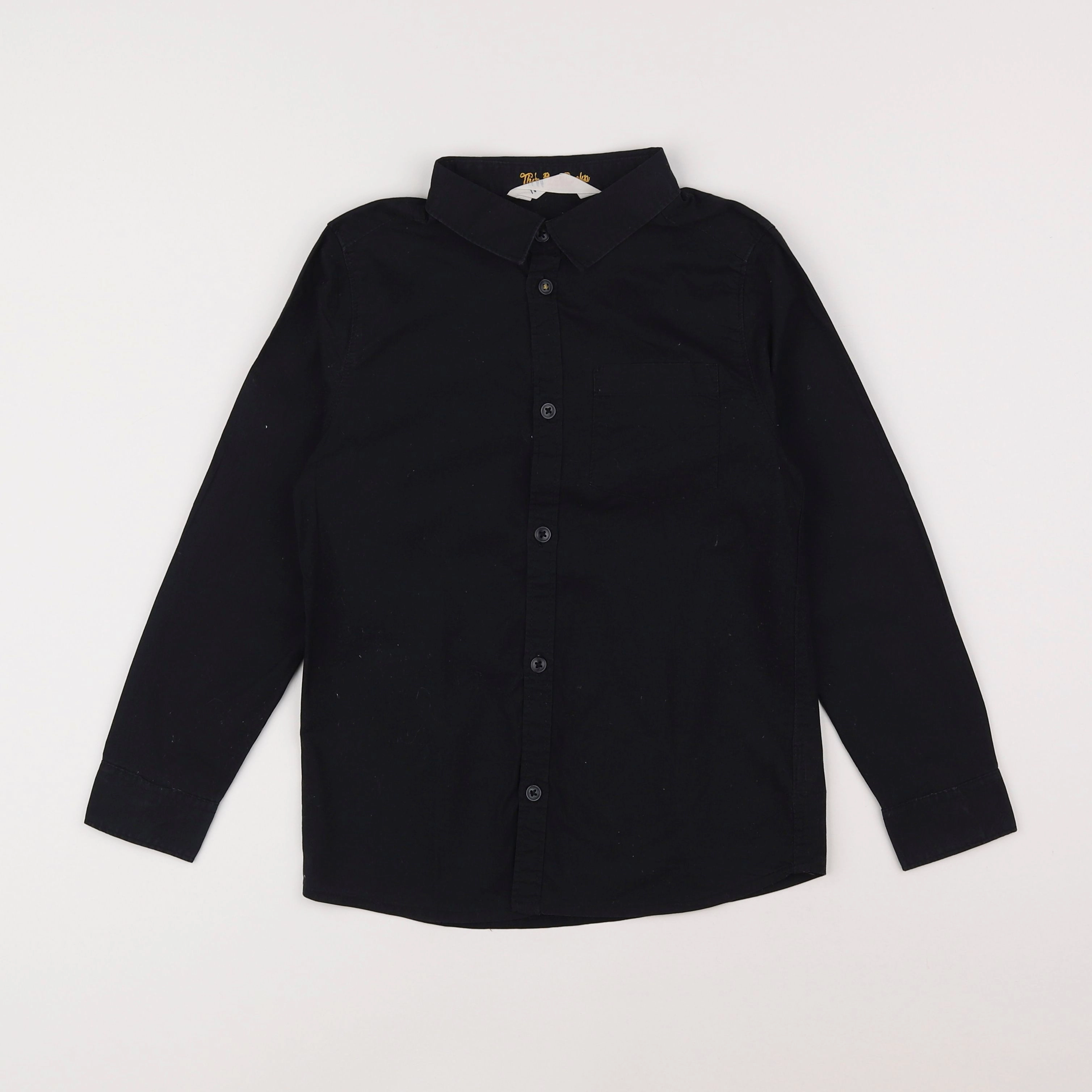 H&M - chemise noir - 7/8 ans