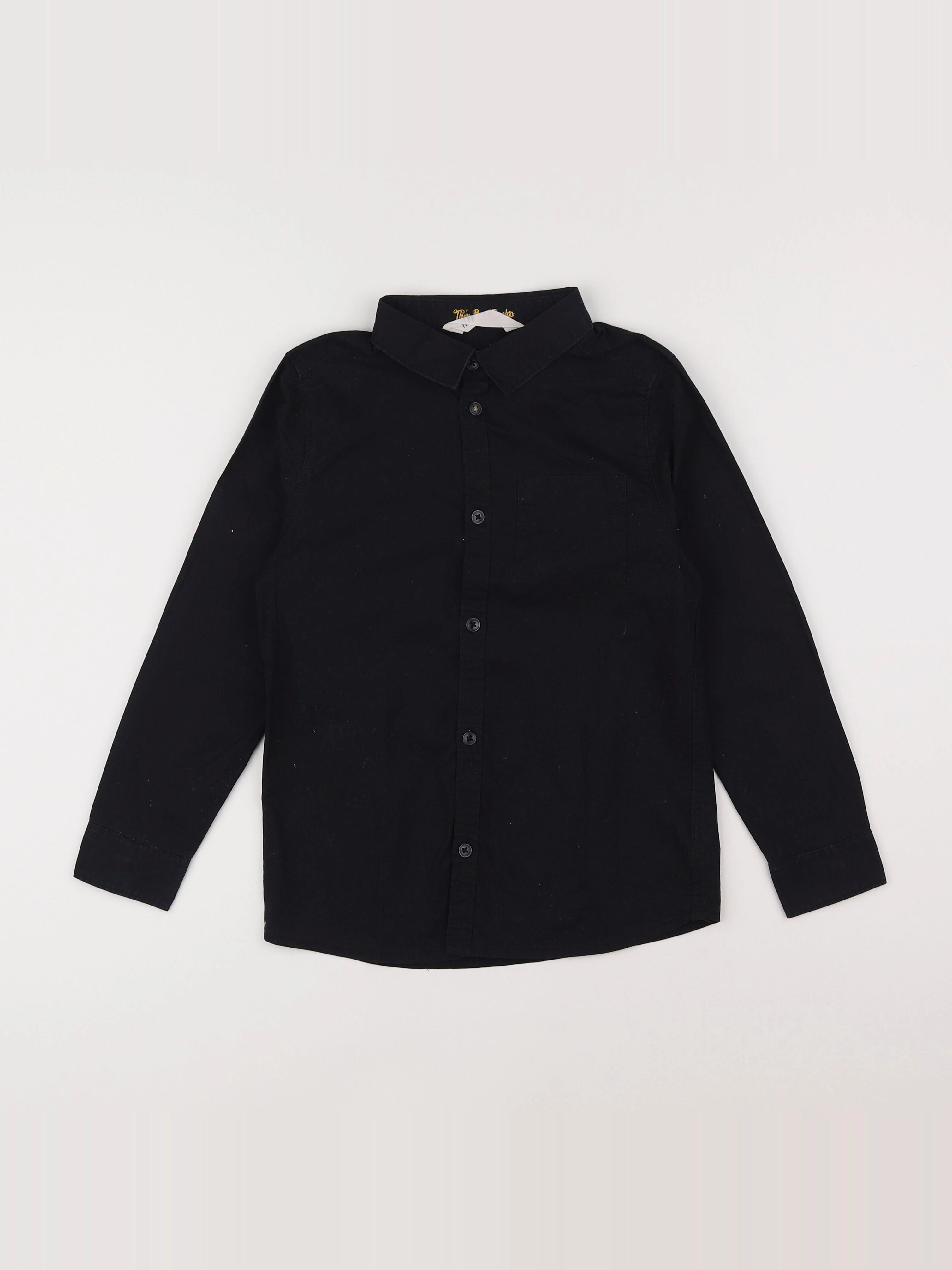 H&M - chemise noir - 7/8 ans