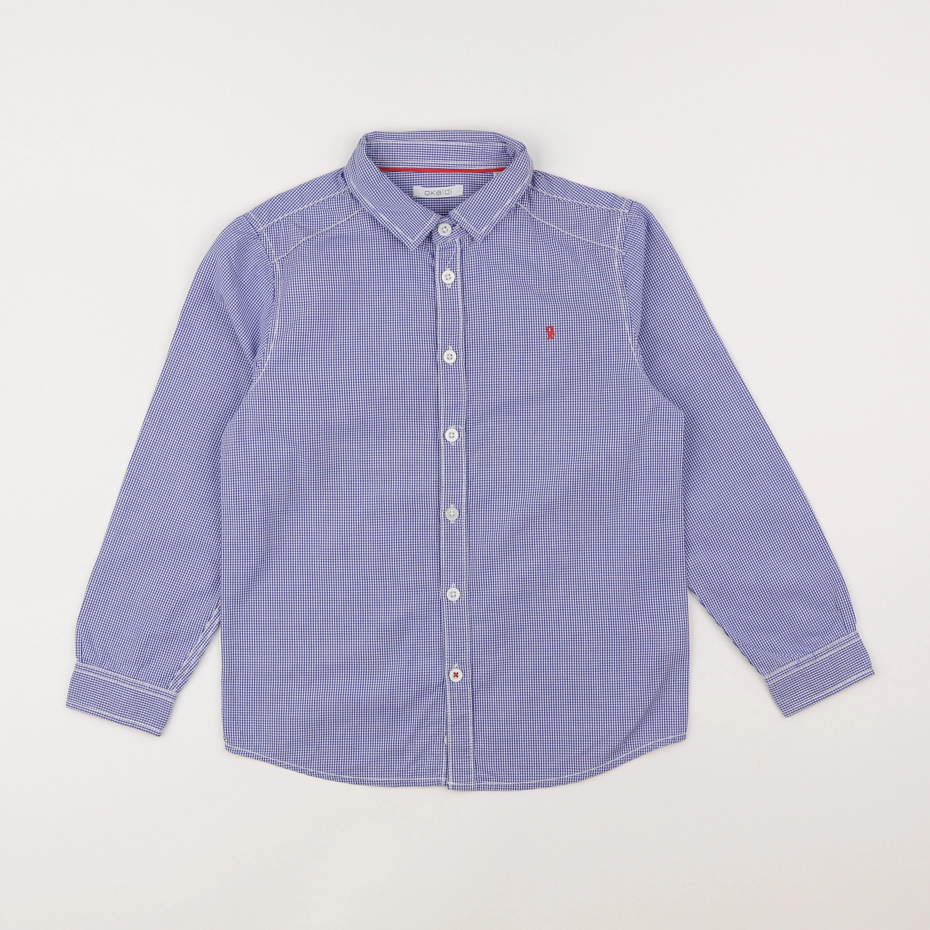 Okaidi - chemise bleu - 8 ans