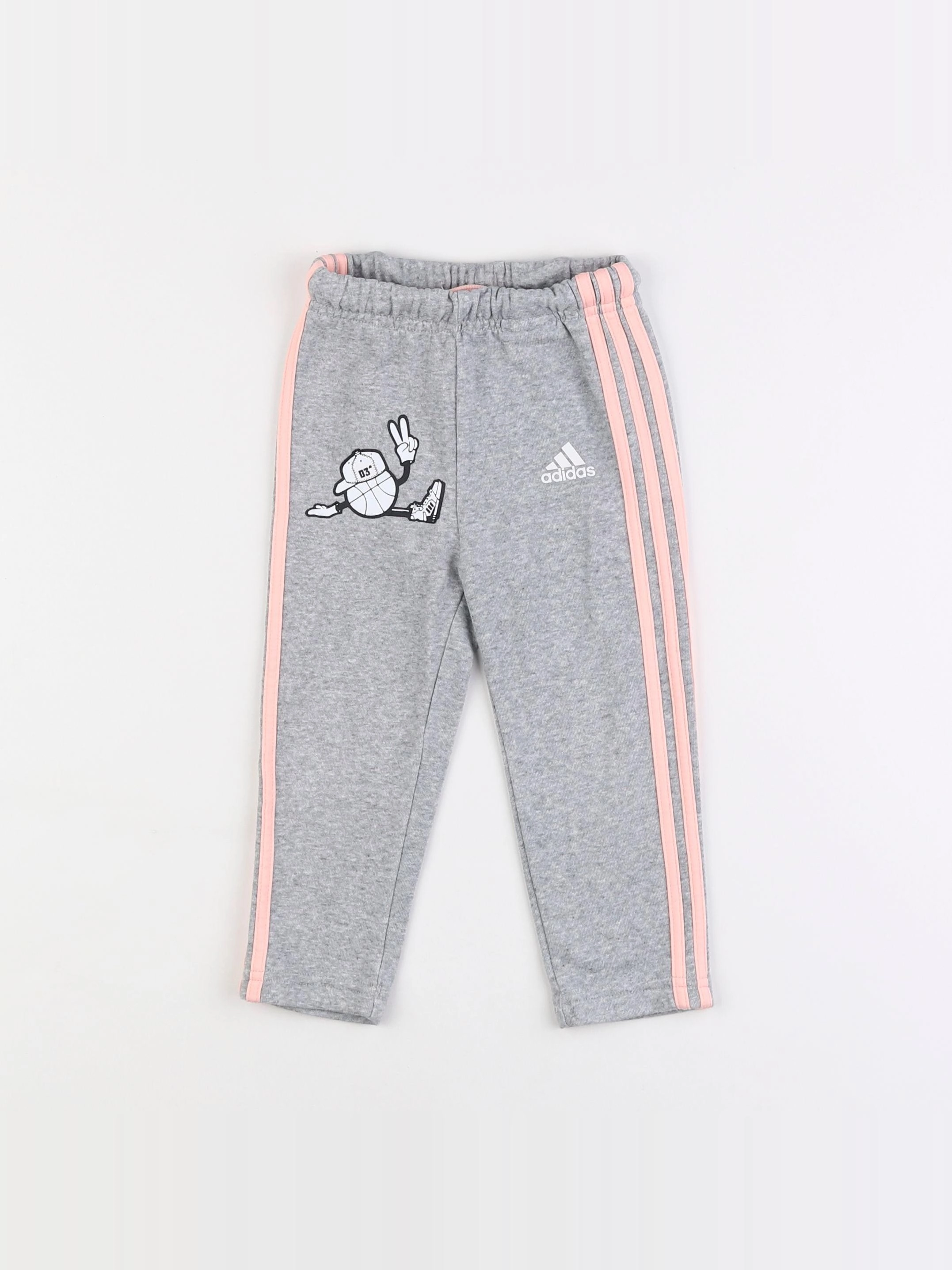 Adidas - jogging gris - 12/18 mois