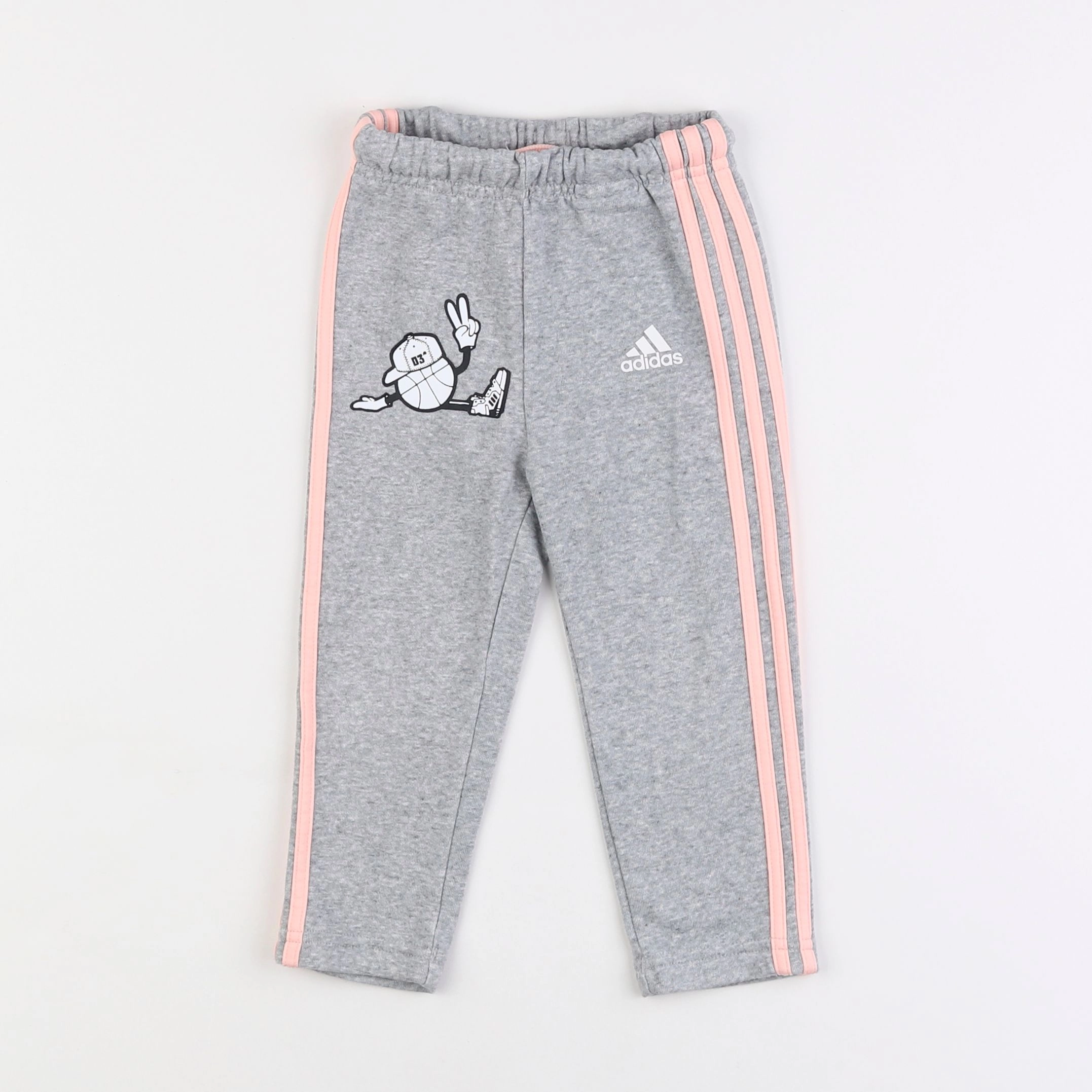 Adidas - jogging gris - 12/18 mois