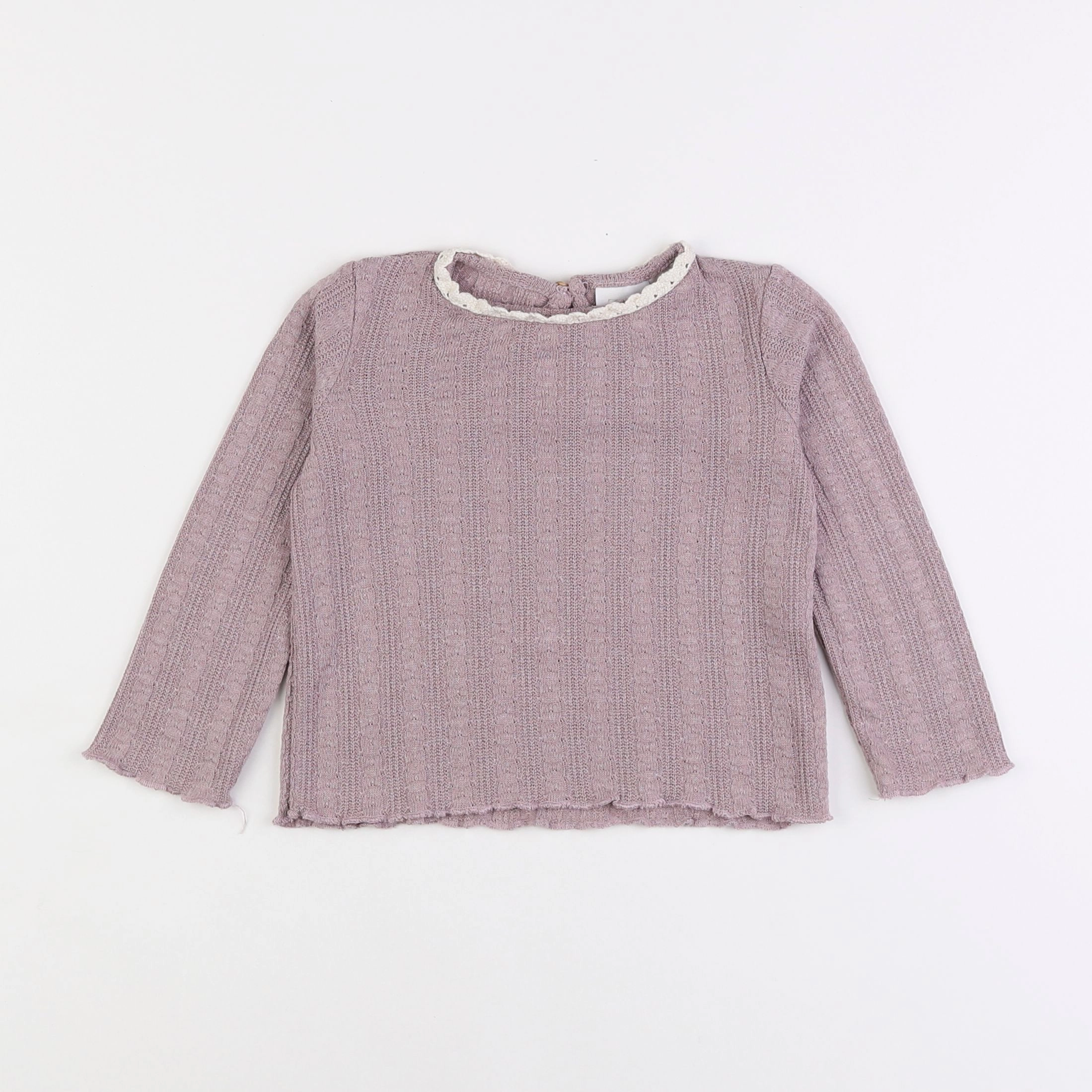 Zara - pull violet - 18 mois à 2 ans