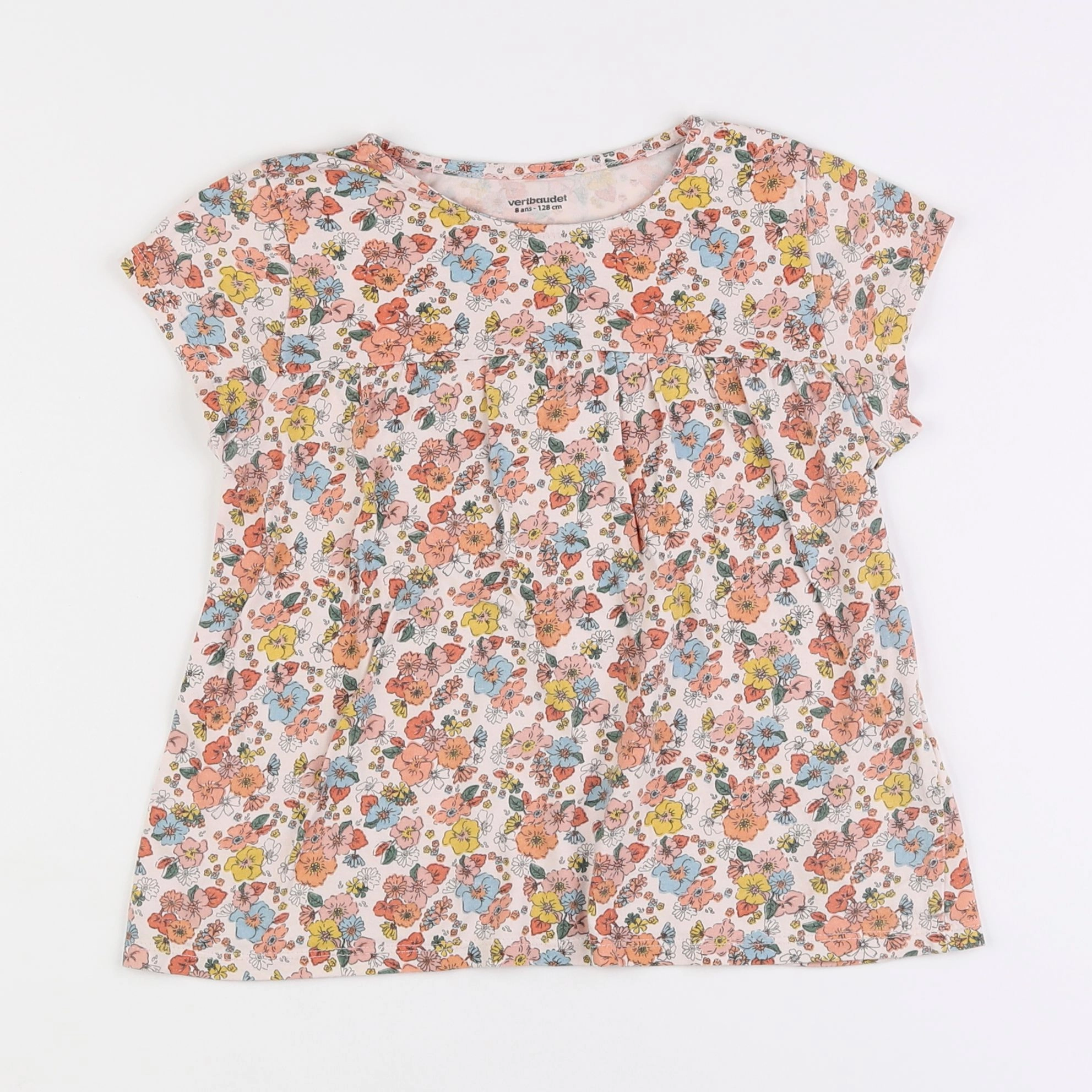 Vertbaudet - tee-shirt multicolore - 8 ans