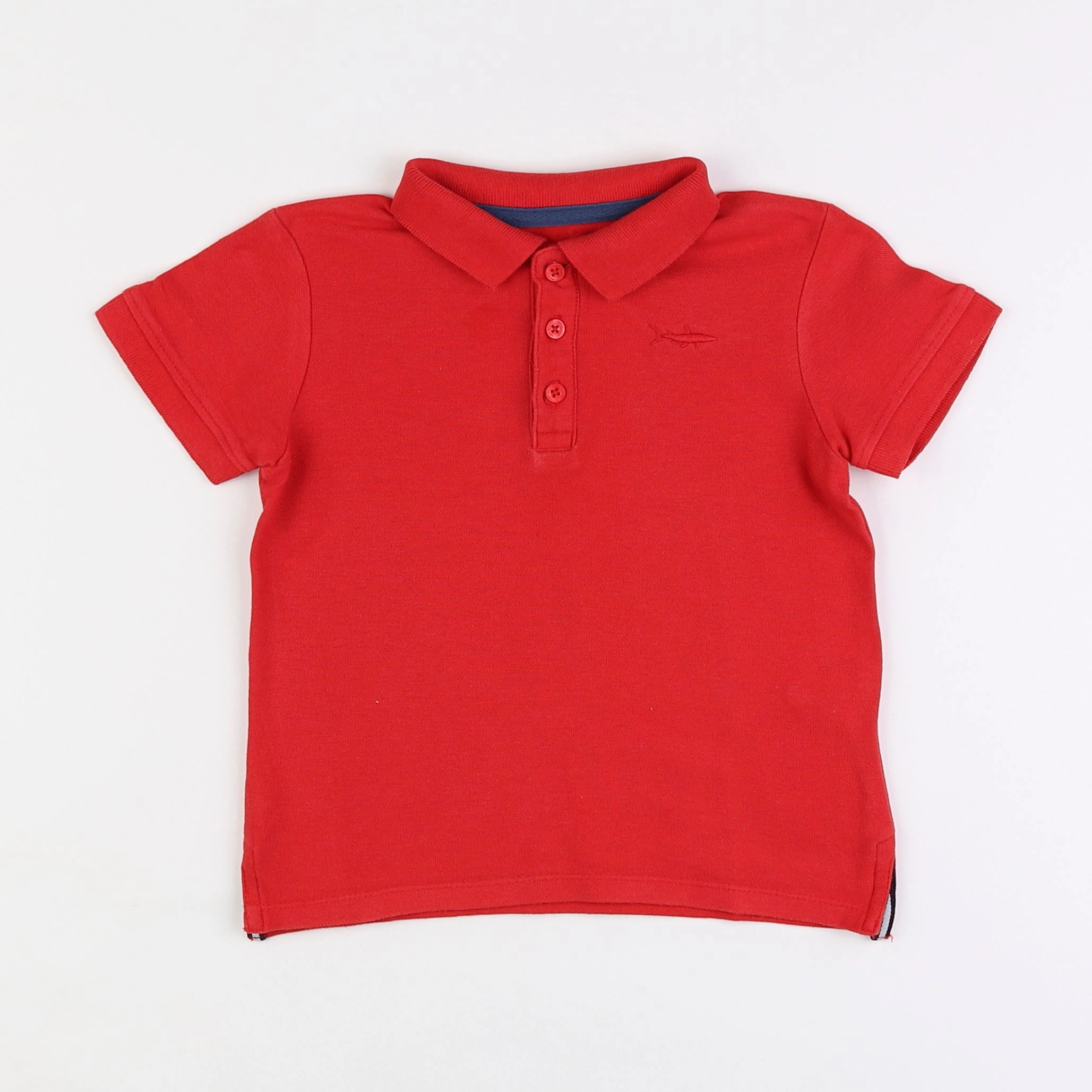 Vertbaudet - polo rouge - 5 ans