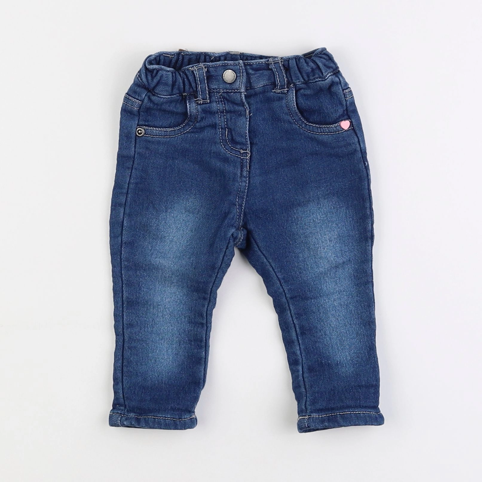 Vertbaudet - jegging bleu - 3 mois