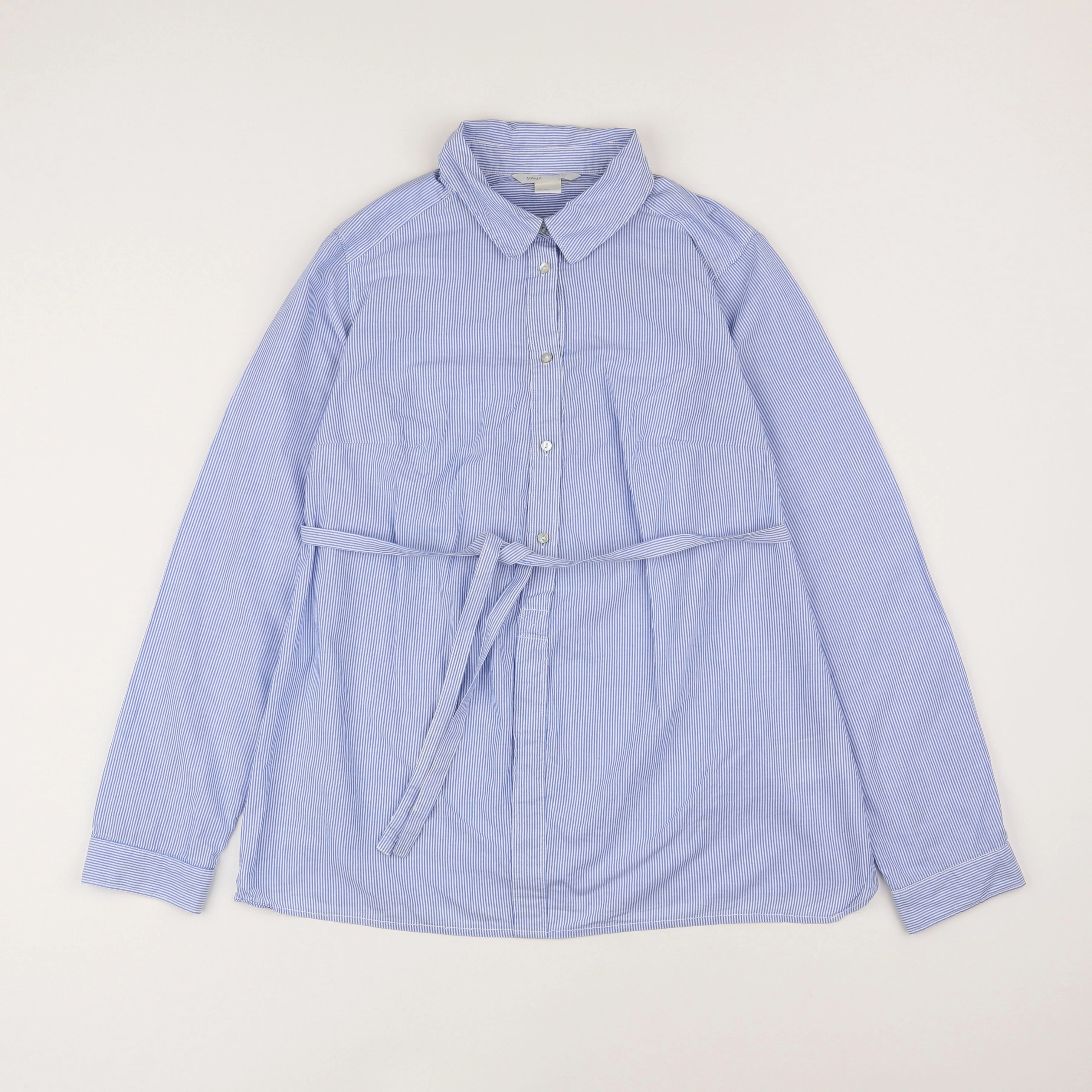 H&M - chemise grossesse bleu - 34