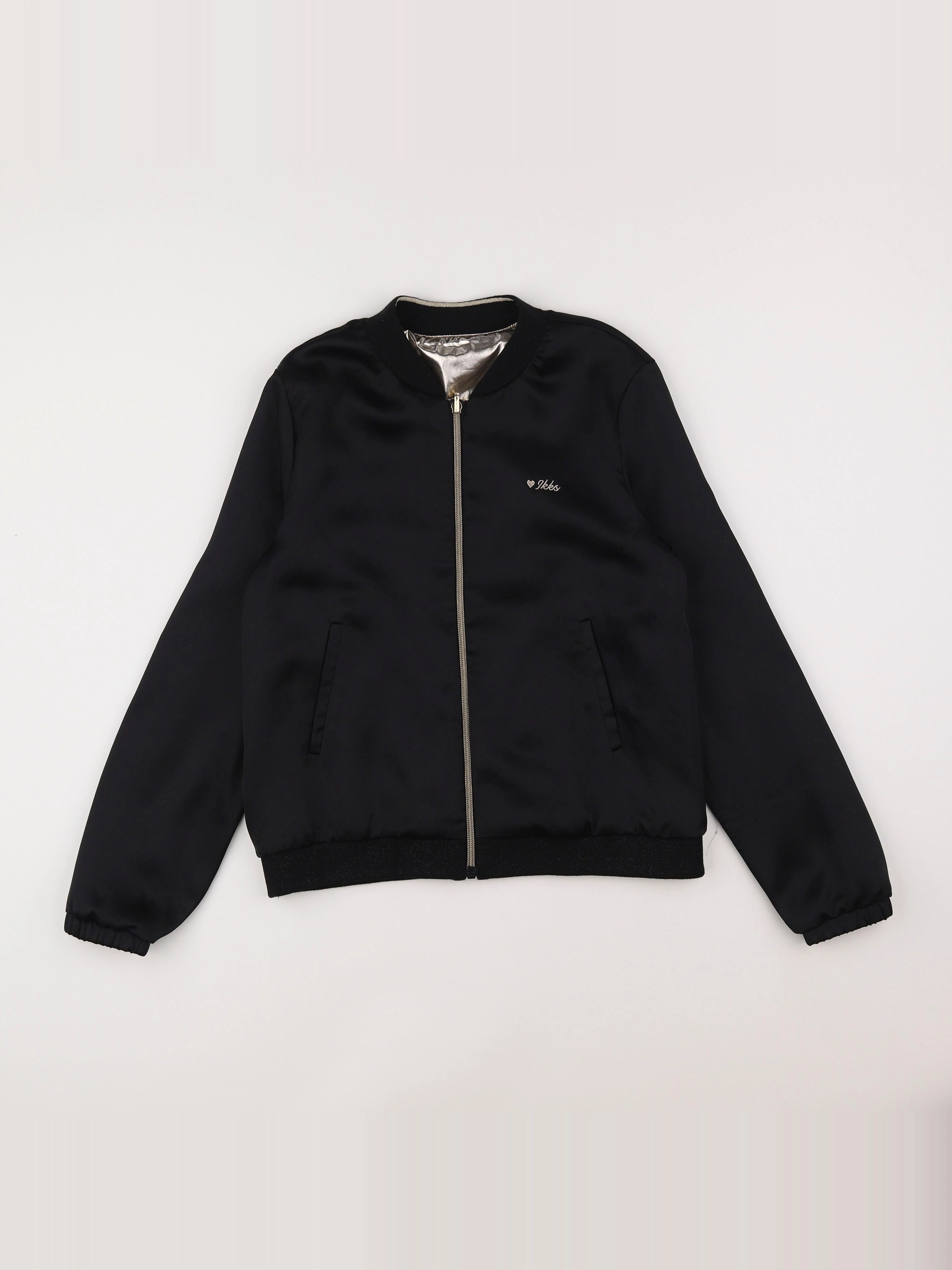 IKKS - veste imprimé au dos noir, or - 12 ans