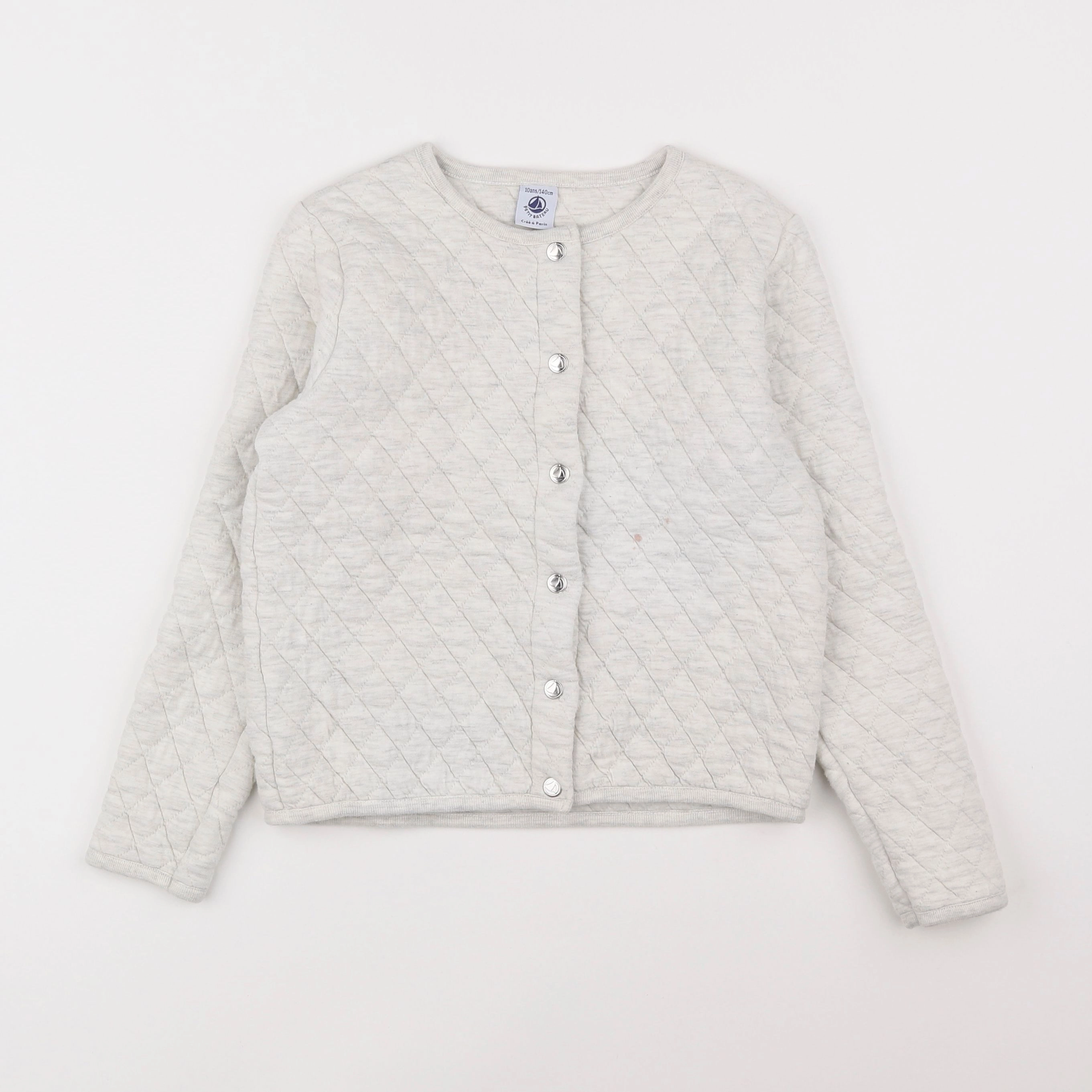 Petit Bateau - sweat gris - 10 ans