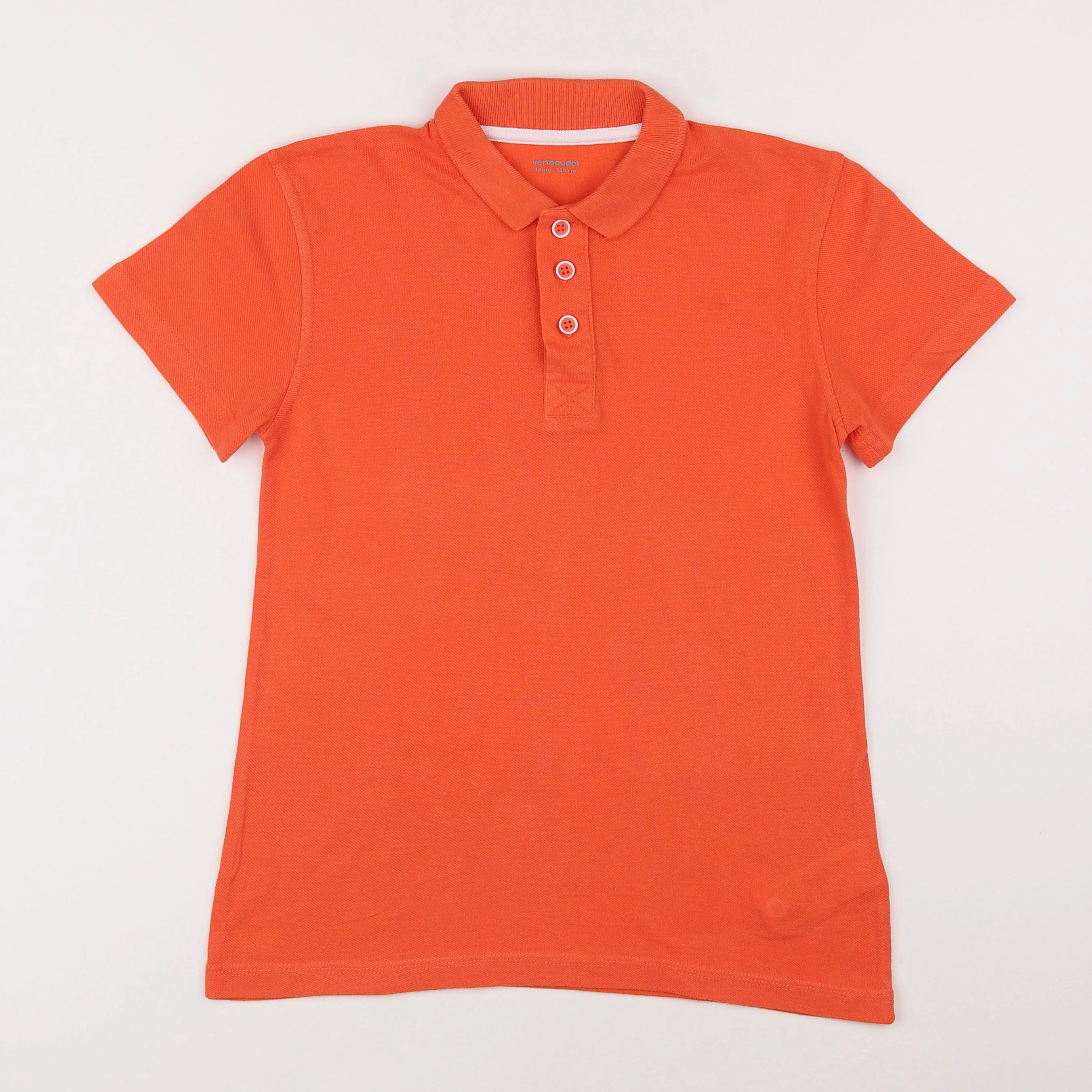 Vertbaudet - polo orange - 10 ans