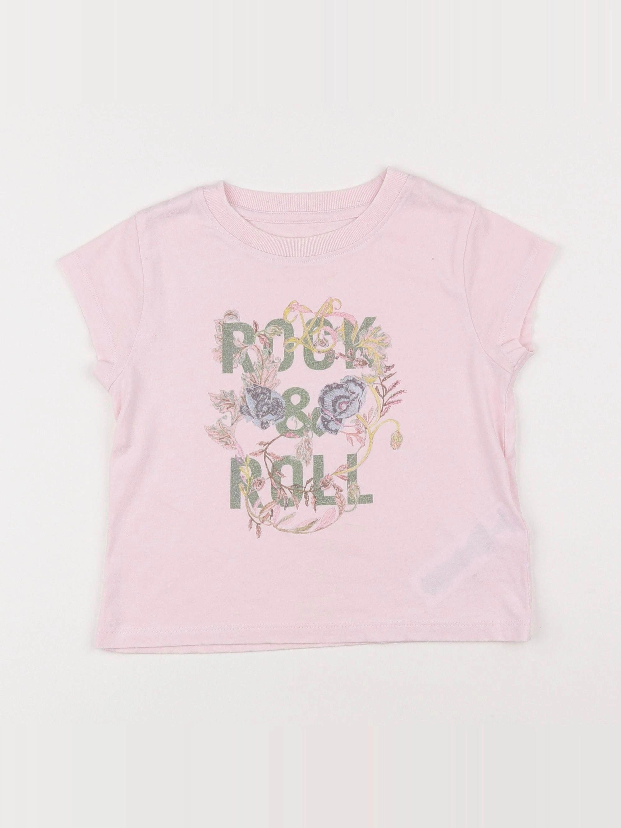 Zadig & Voltaire - tee-shirt rose - 6 ans