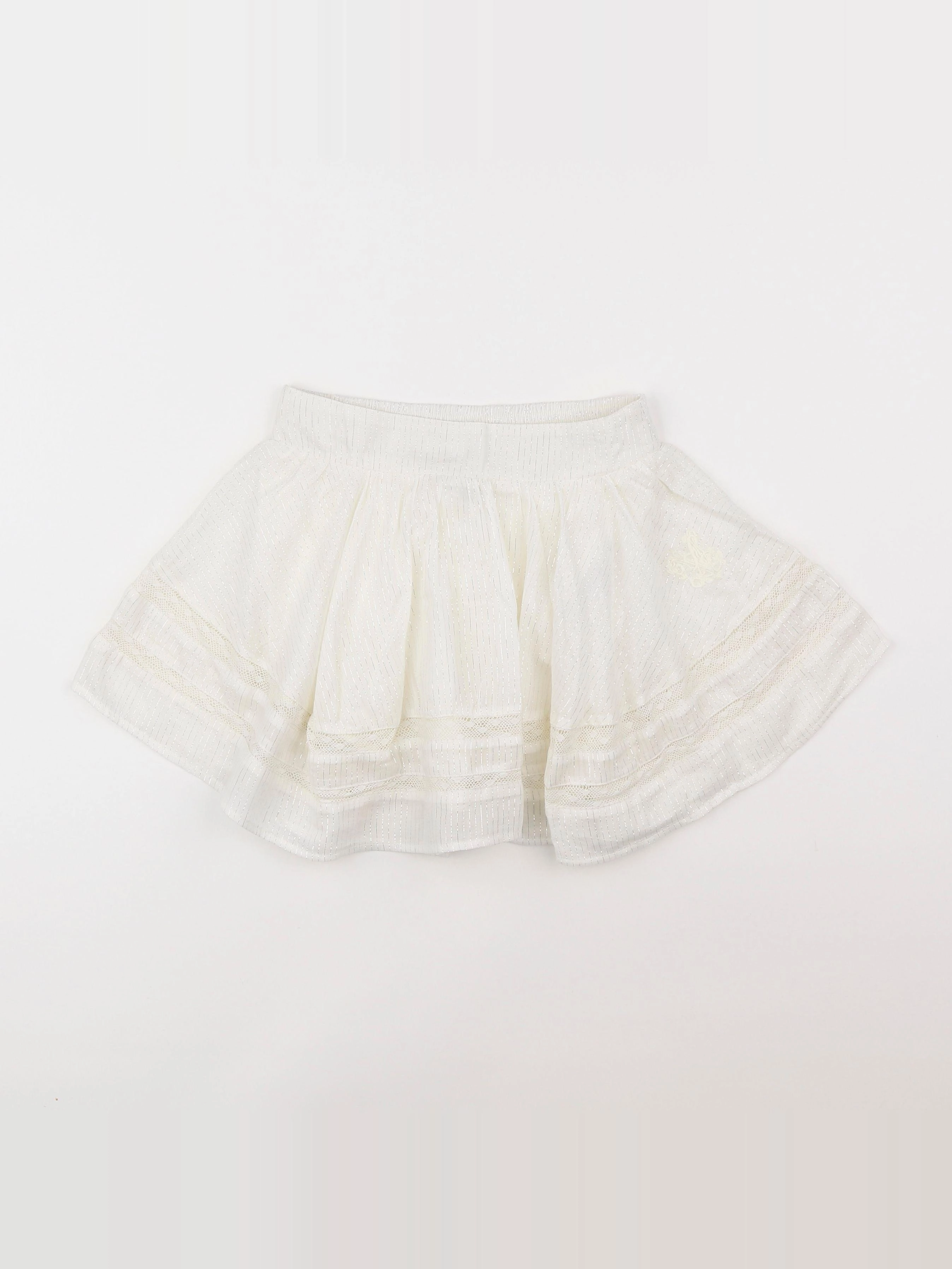 Zadig & Voltaire - jupe beige, argent - 5 ans