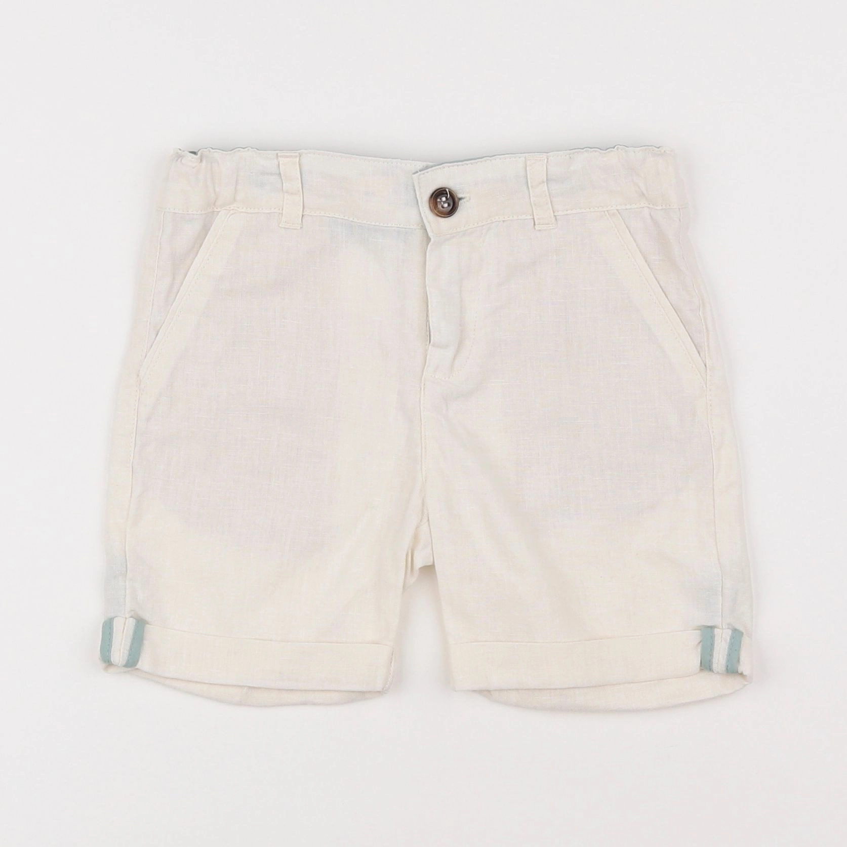 Vertbaudet - short blanc - 2 ans