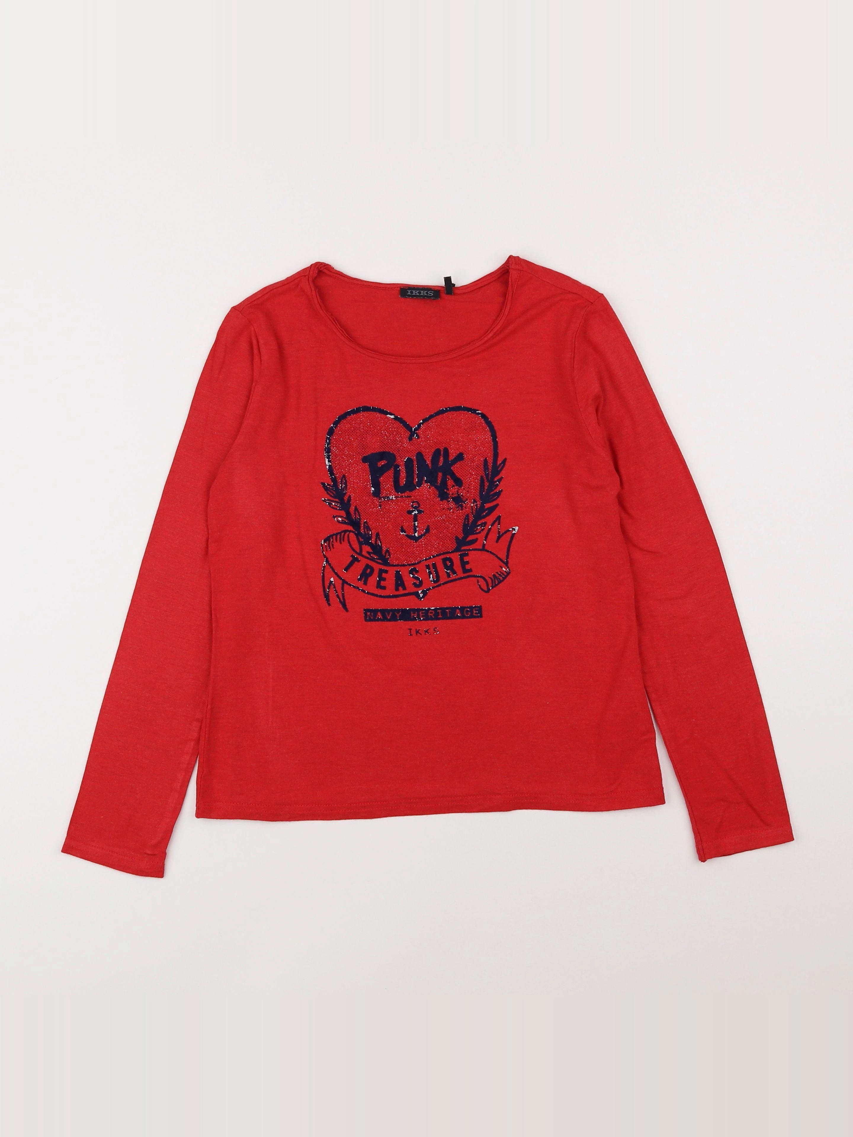 IKKS - tee-shirt rouge - 10 ans