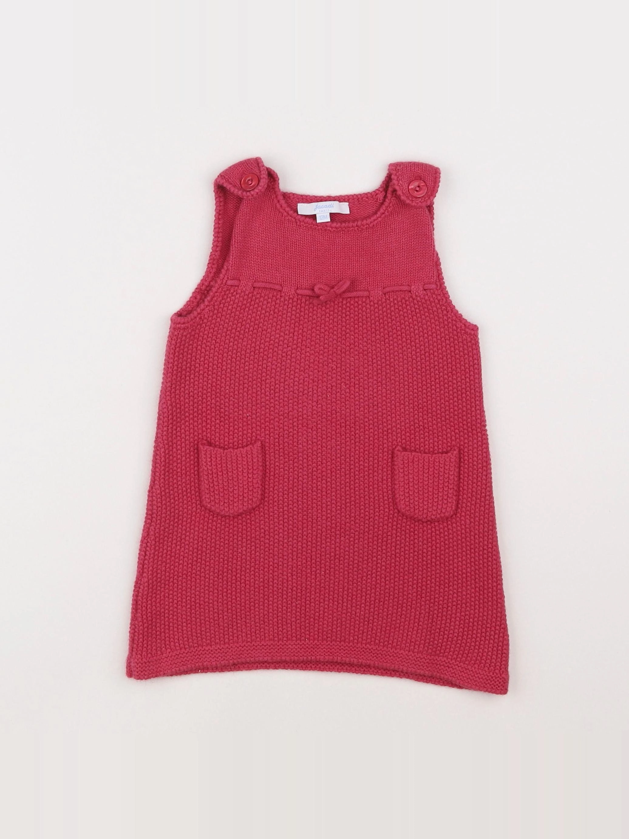 Jacadi - robe rose - 12 mois