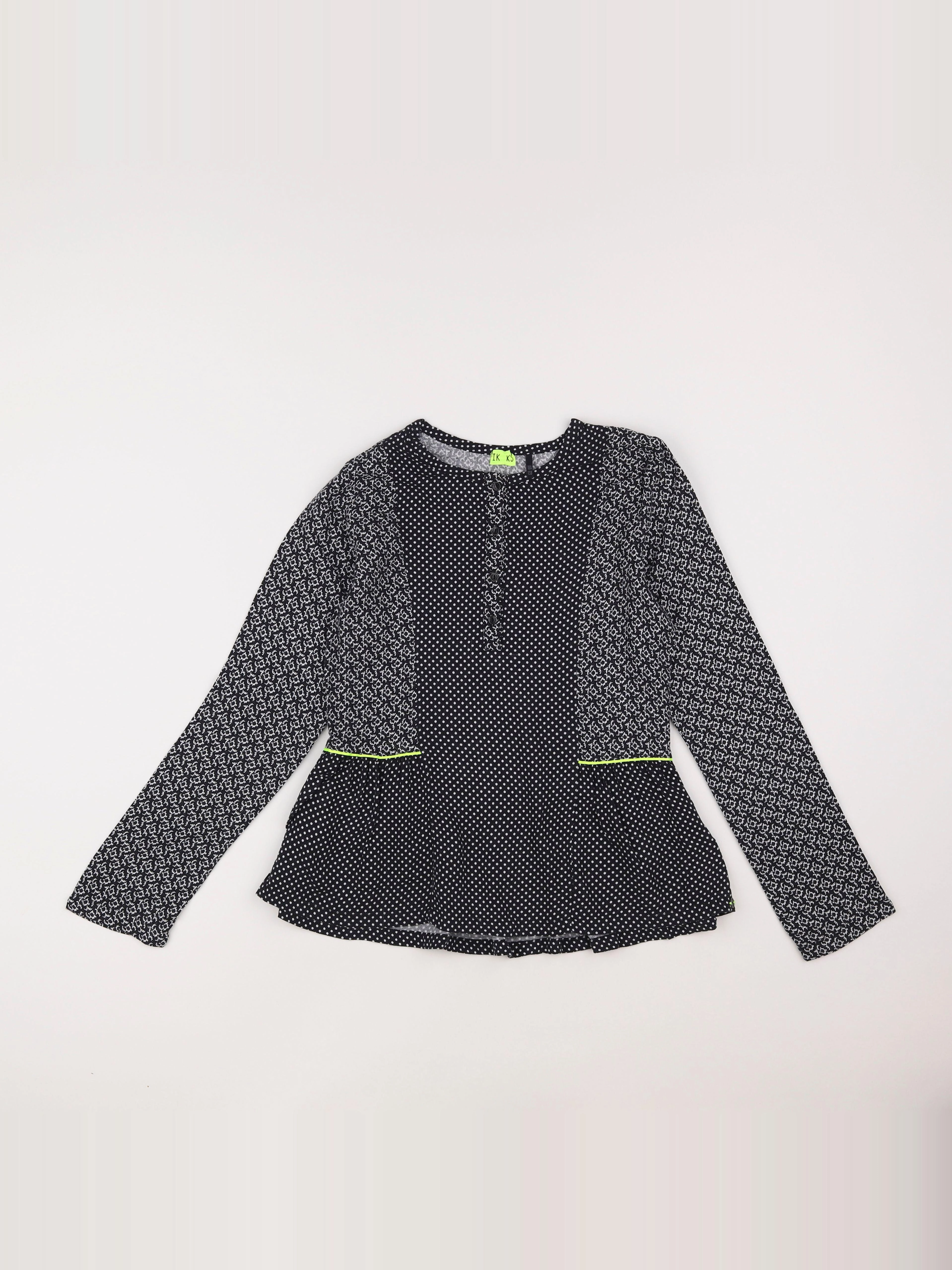 IKKS - blouse gris - 10 ans