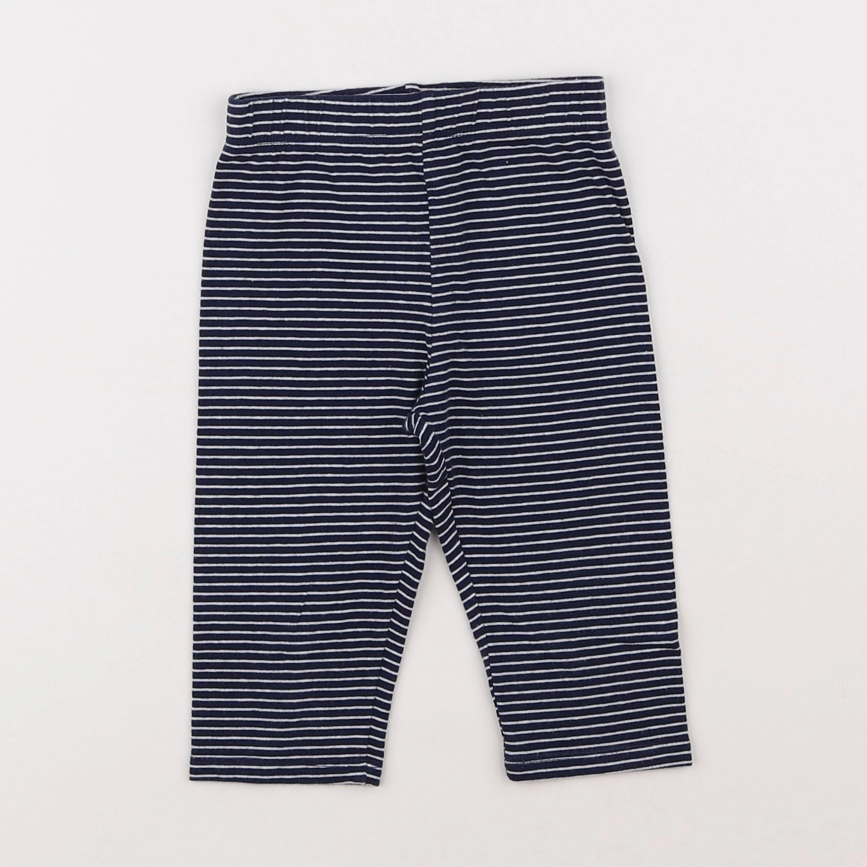 Vertbaudet - legging court bleu, blanc - 3 ans