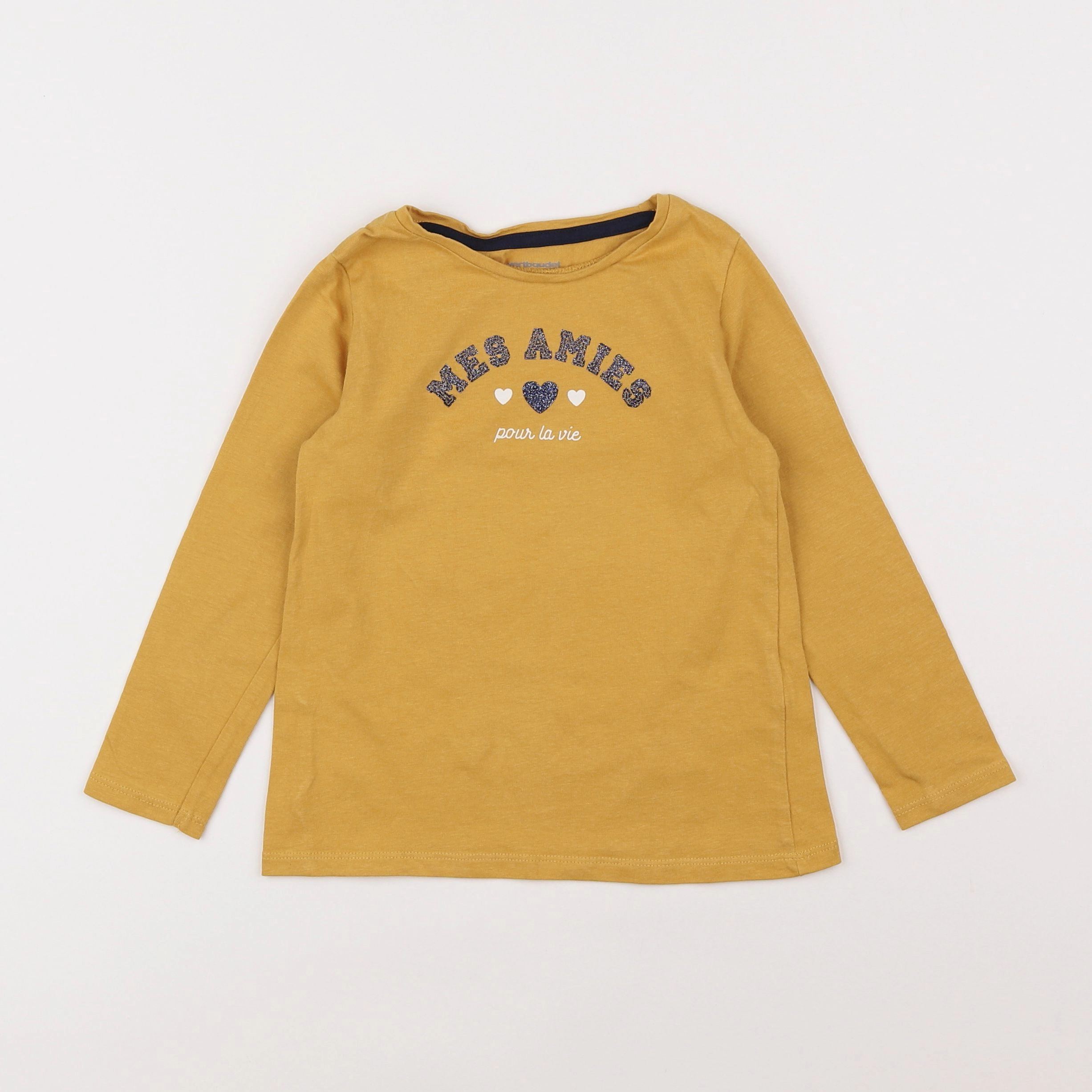 Vertbaudet - tee-shirt jaune - 4 ans