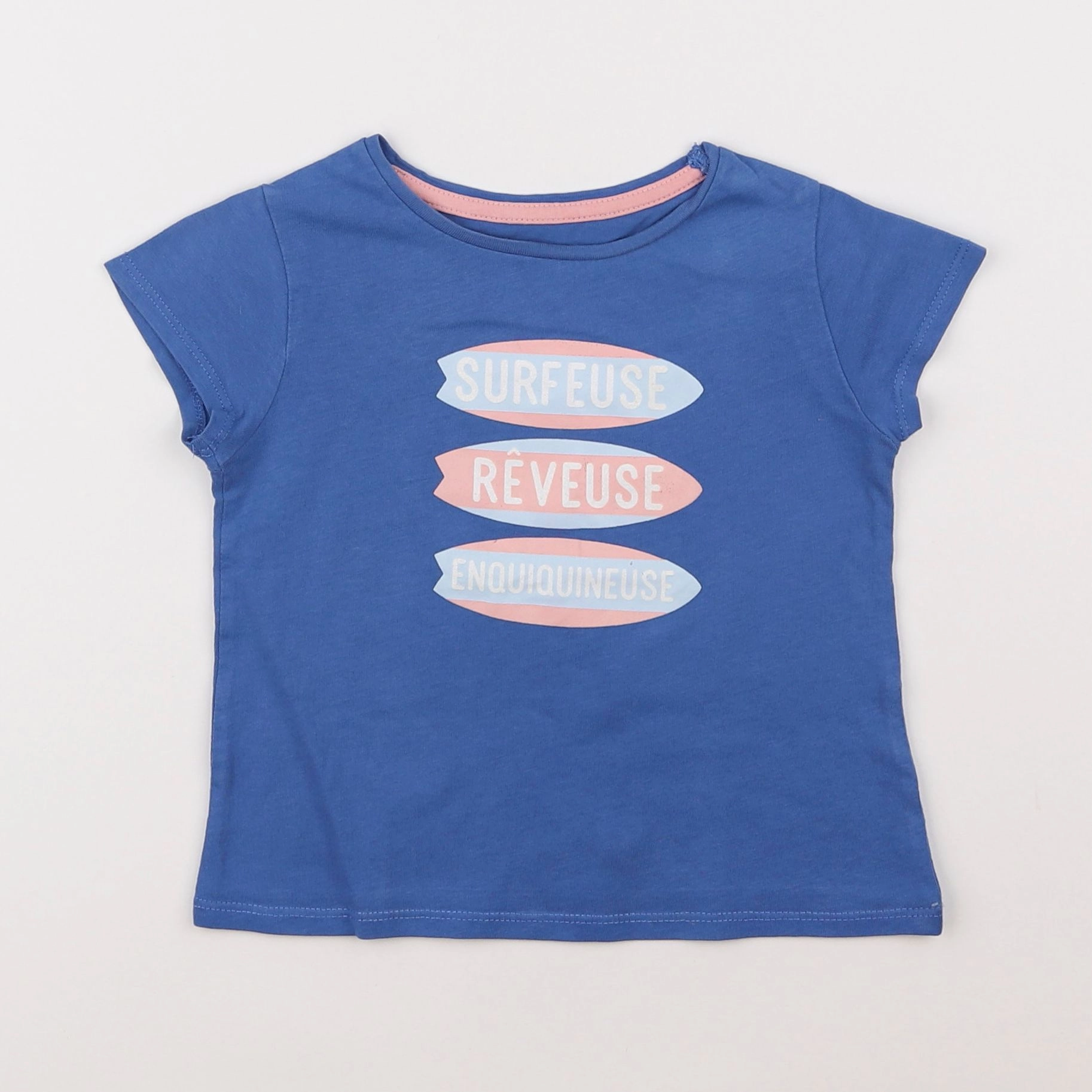 Vertbaudet - tee-shirt bleu - 3 ans