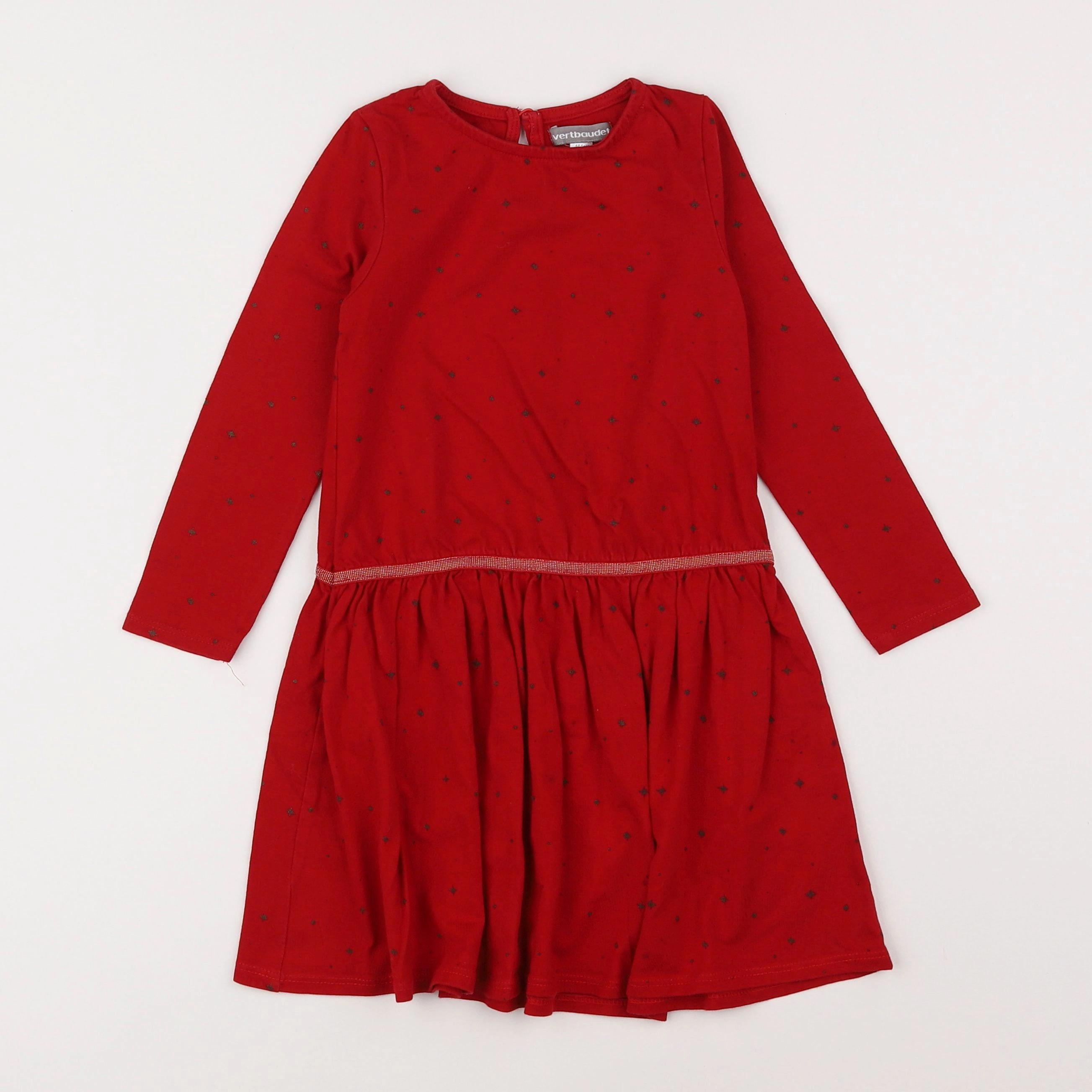 Vertbaudet - robe rouge - 4 ans