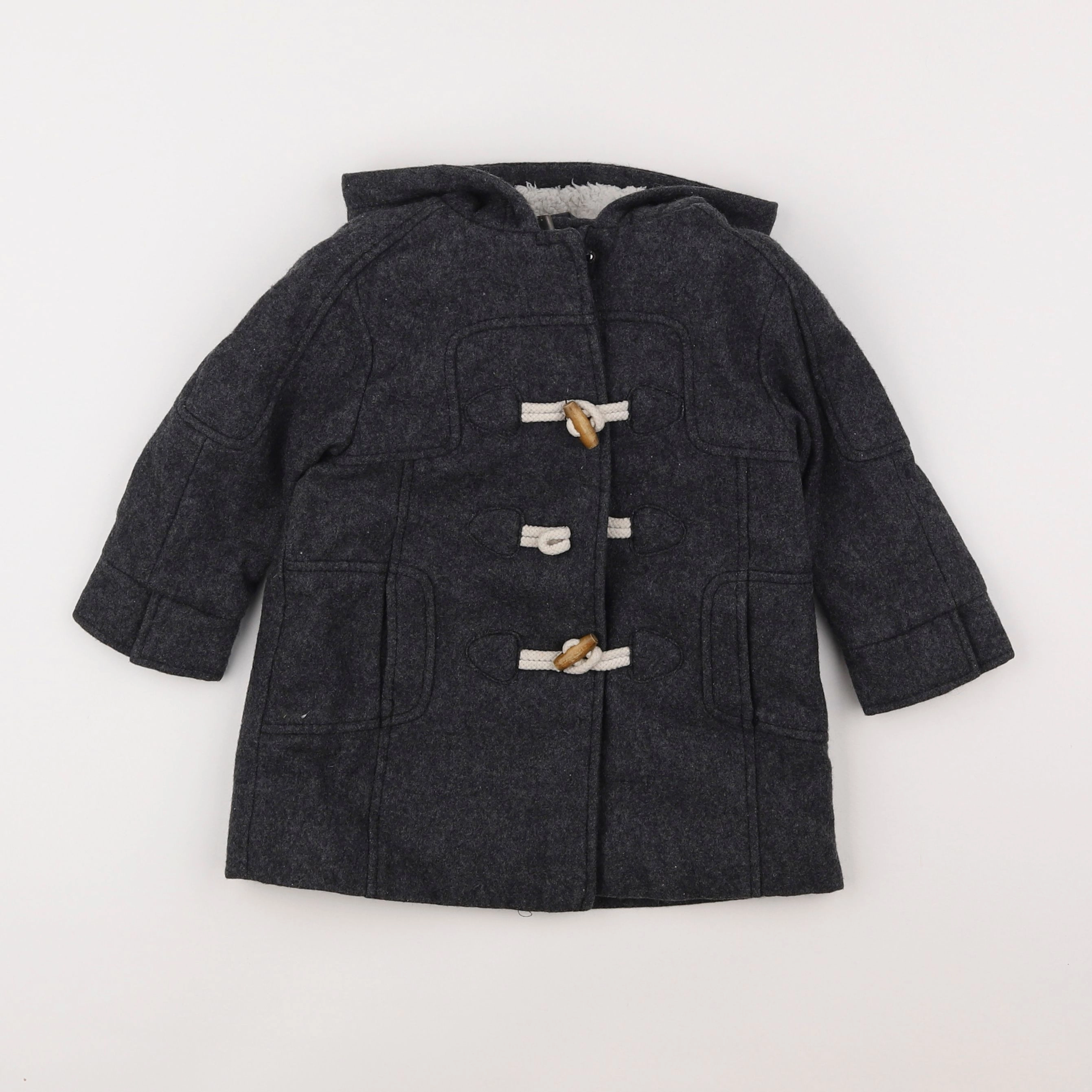 Vertbaudet - manteau gris - 2 ans