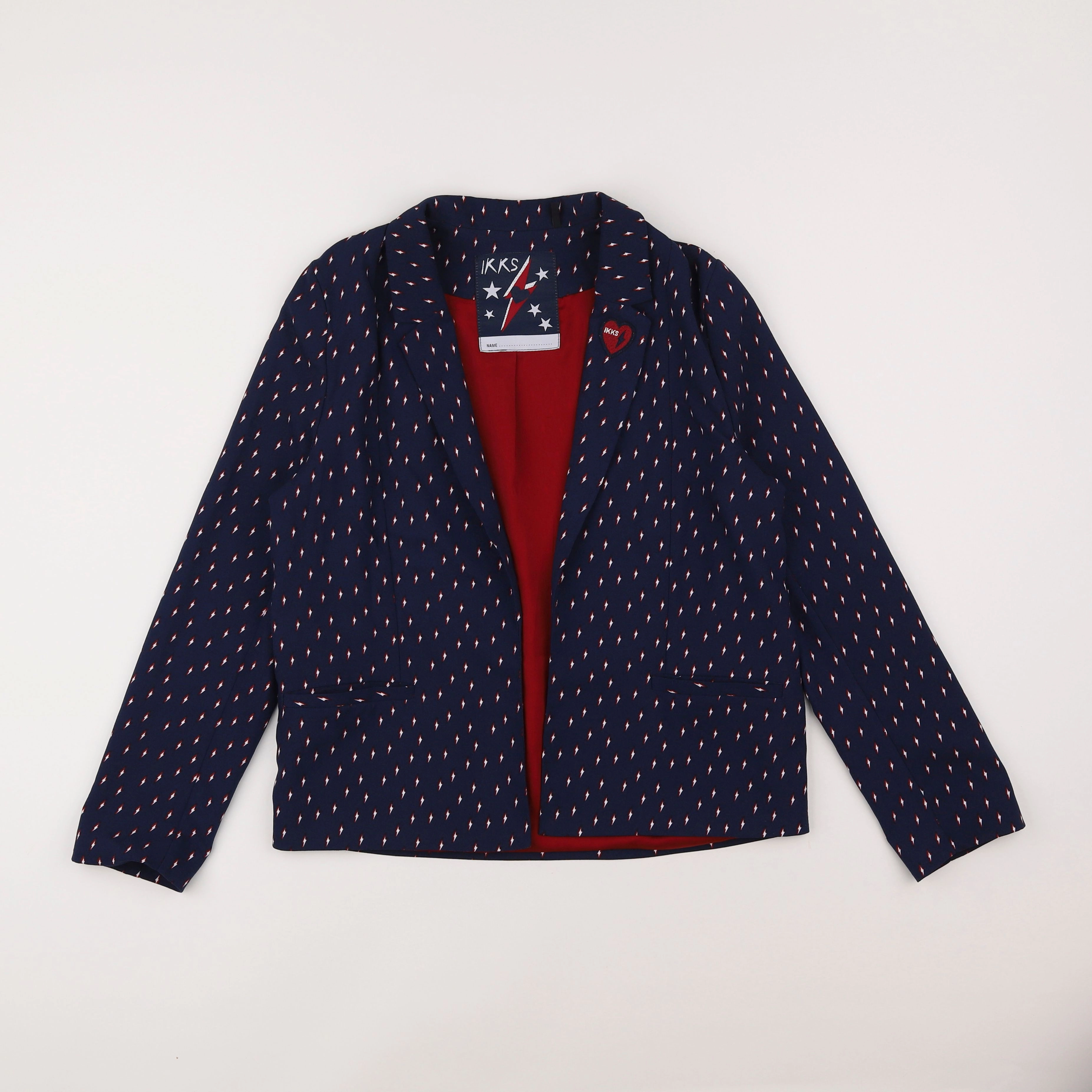 IKKS - veste bleu, rouge - 12 ans
