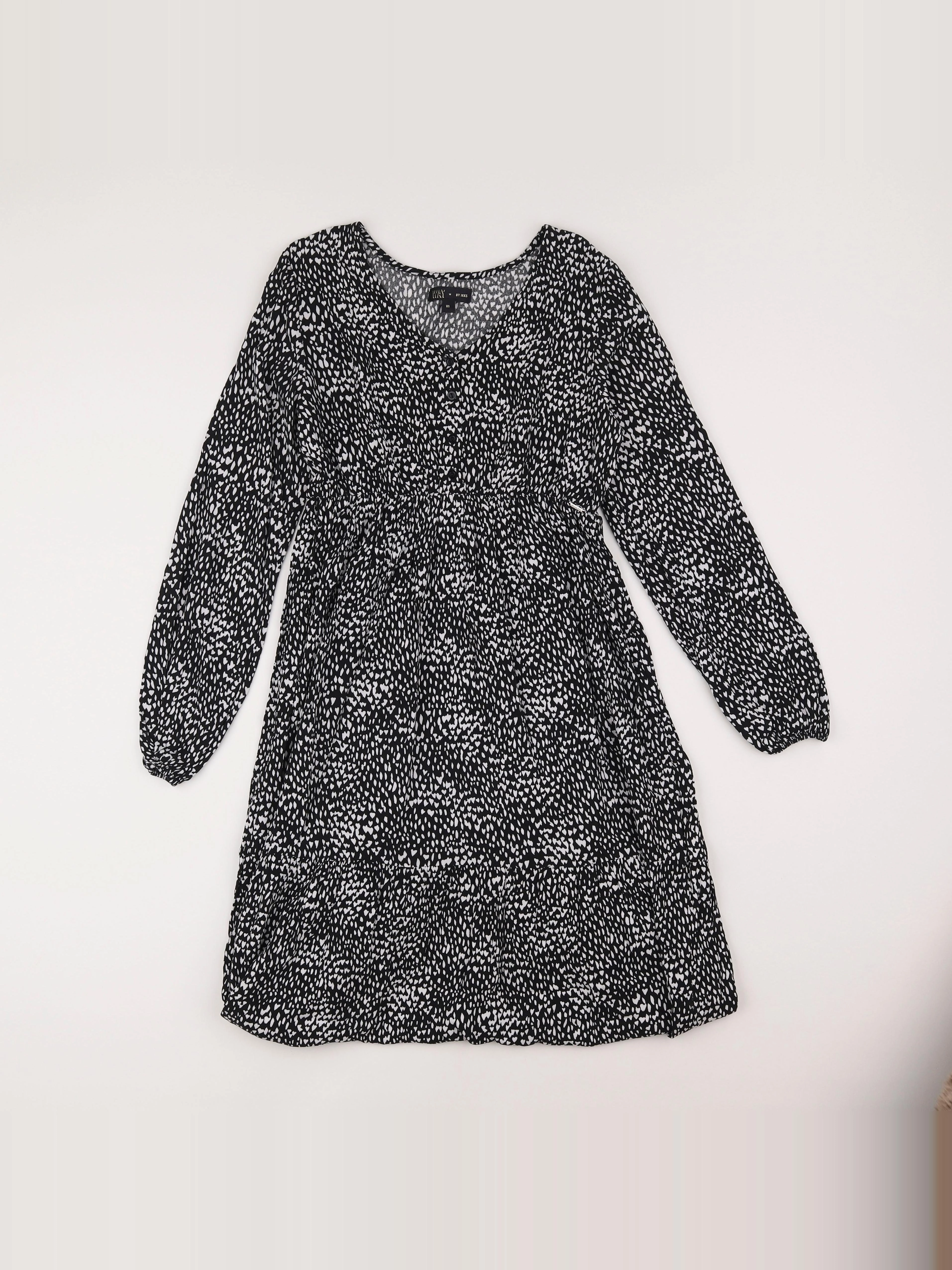 IKKS - robe noir, blanc - 12 ans