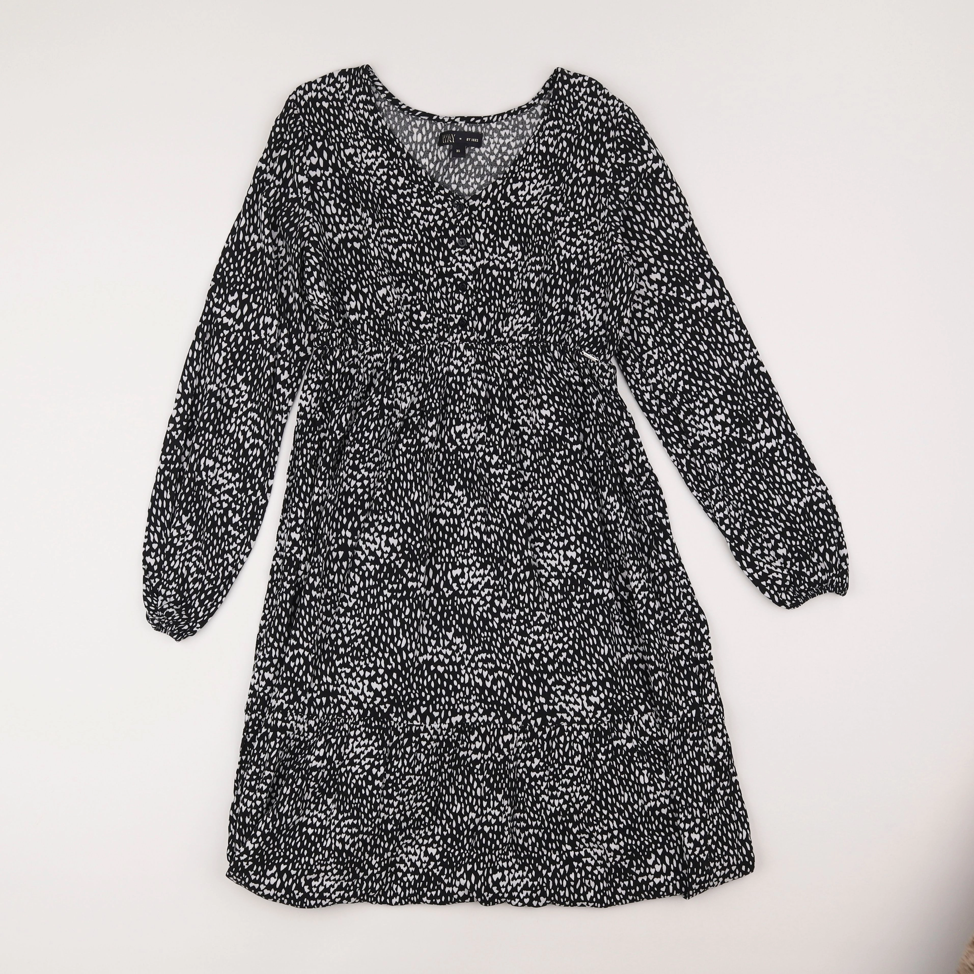 IKKS - robe noir, blanc - 12 ans