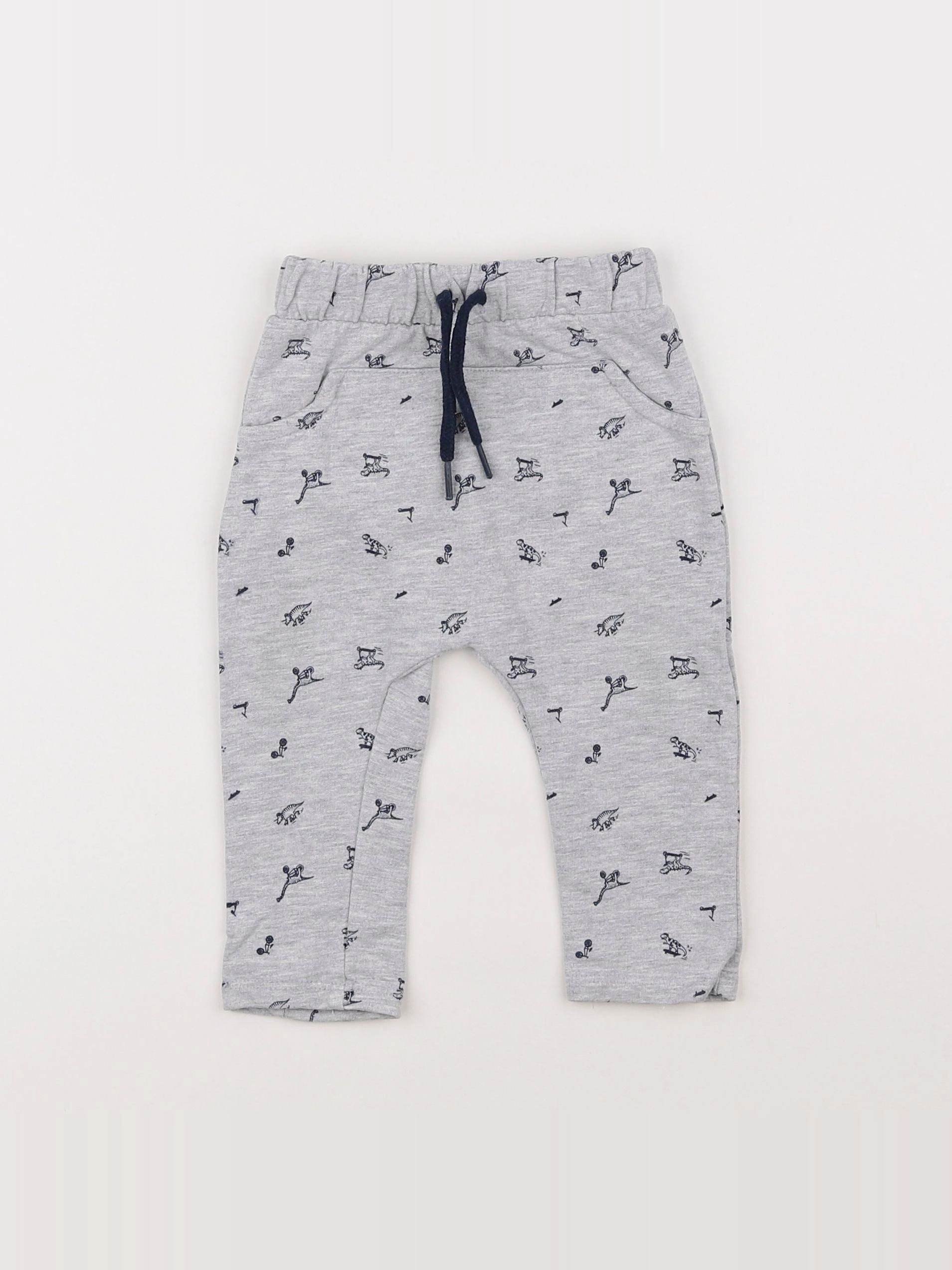 Vertbaudet - jogging gris - 9 mois