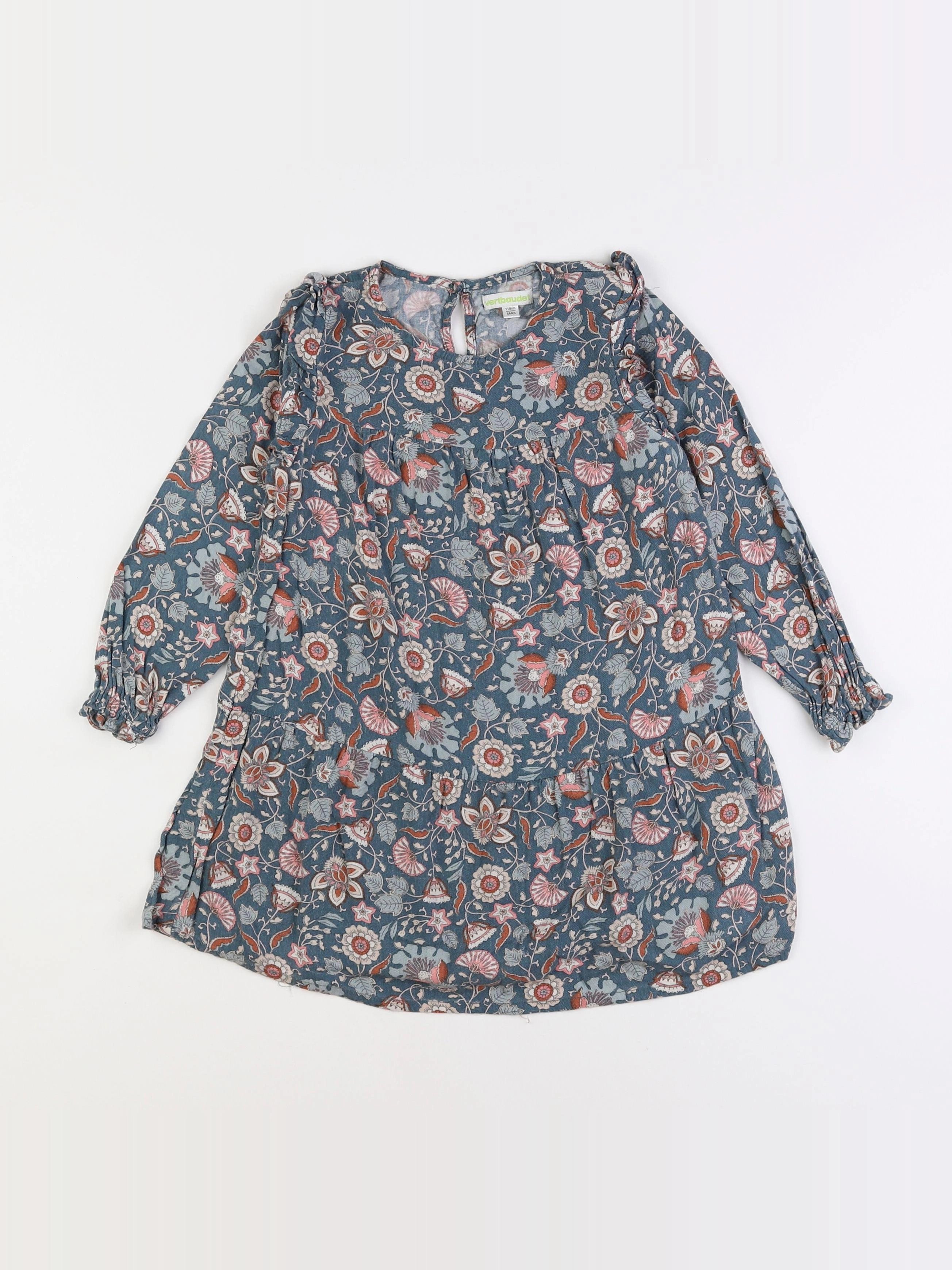 Vertbaudet - robe bleu - 5 ans