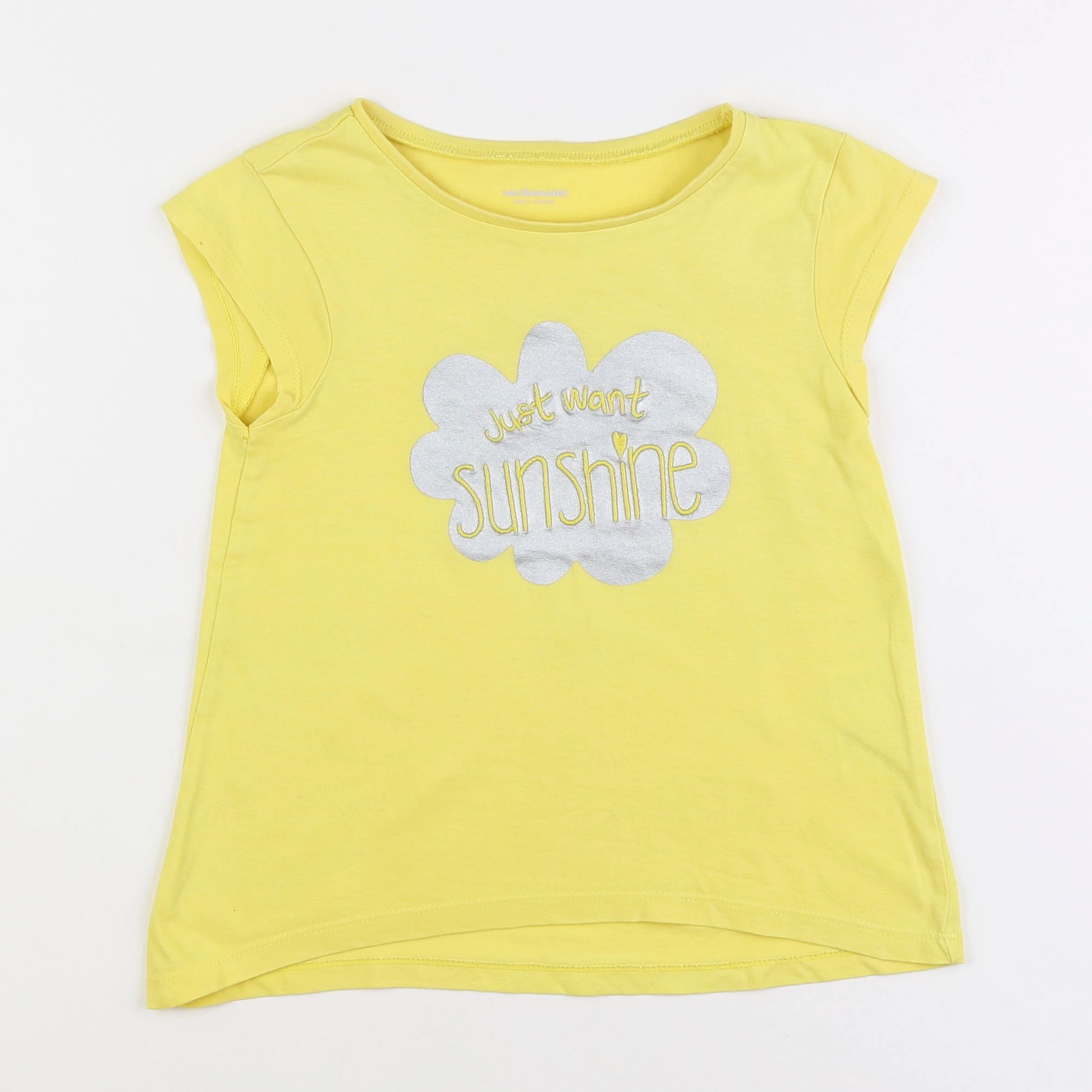 Vertbaudet - tee-shirt jaune fluo - 8 ans