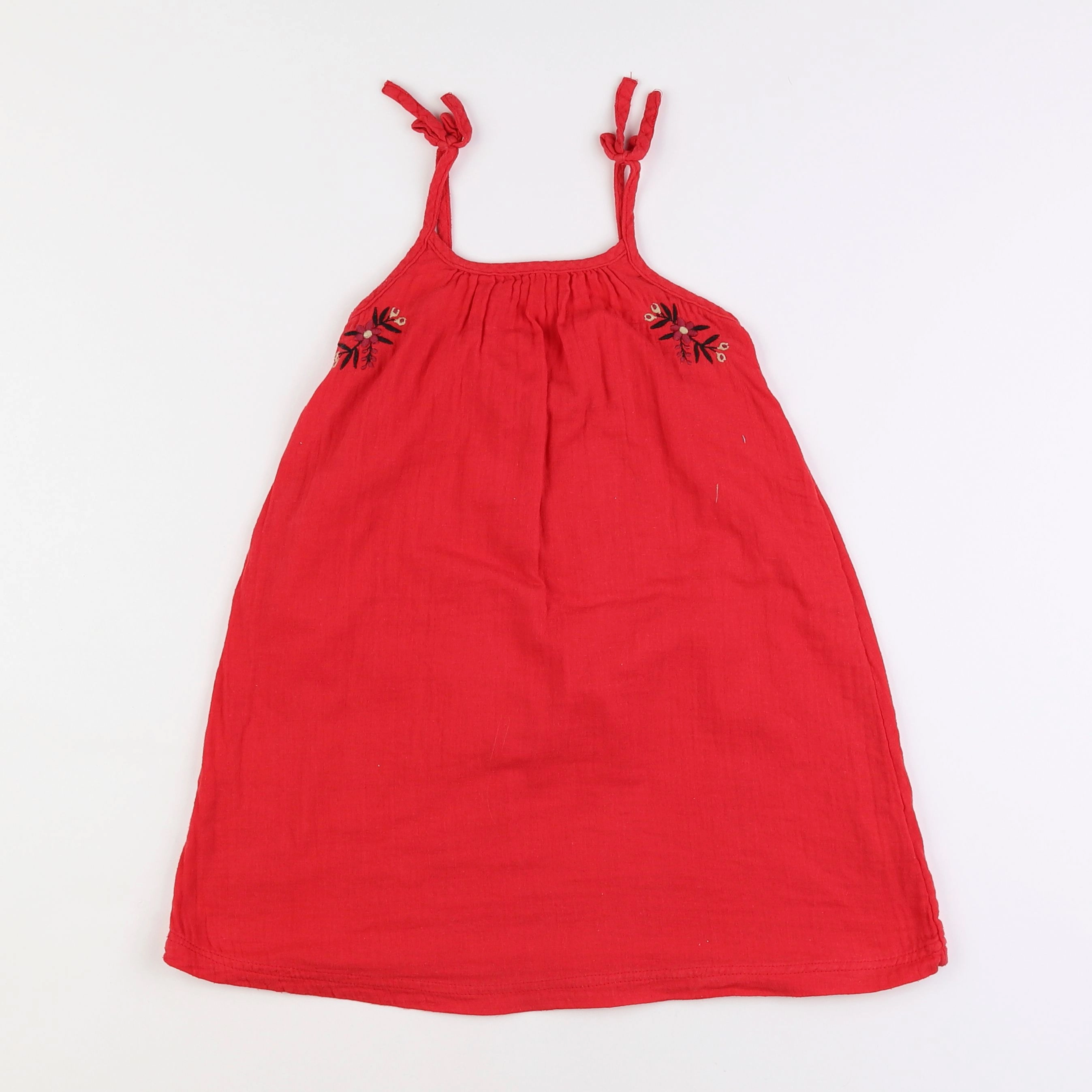 Monoprix - robe rouge - 4 ans