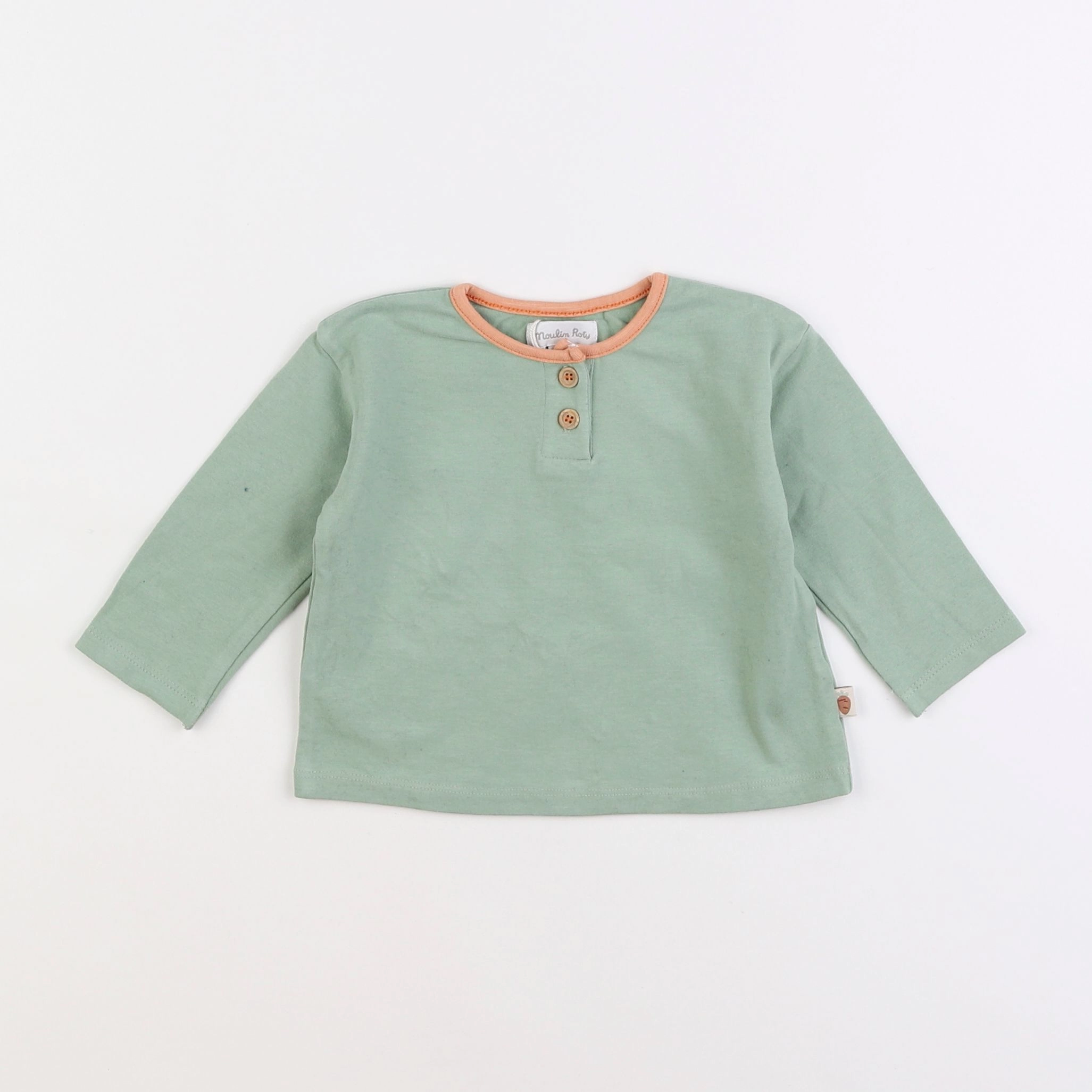 Moulin Roty - tee-shirt vert - 12 mois