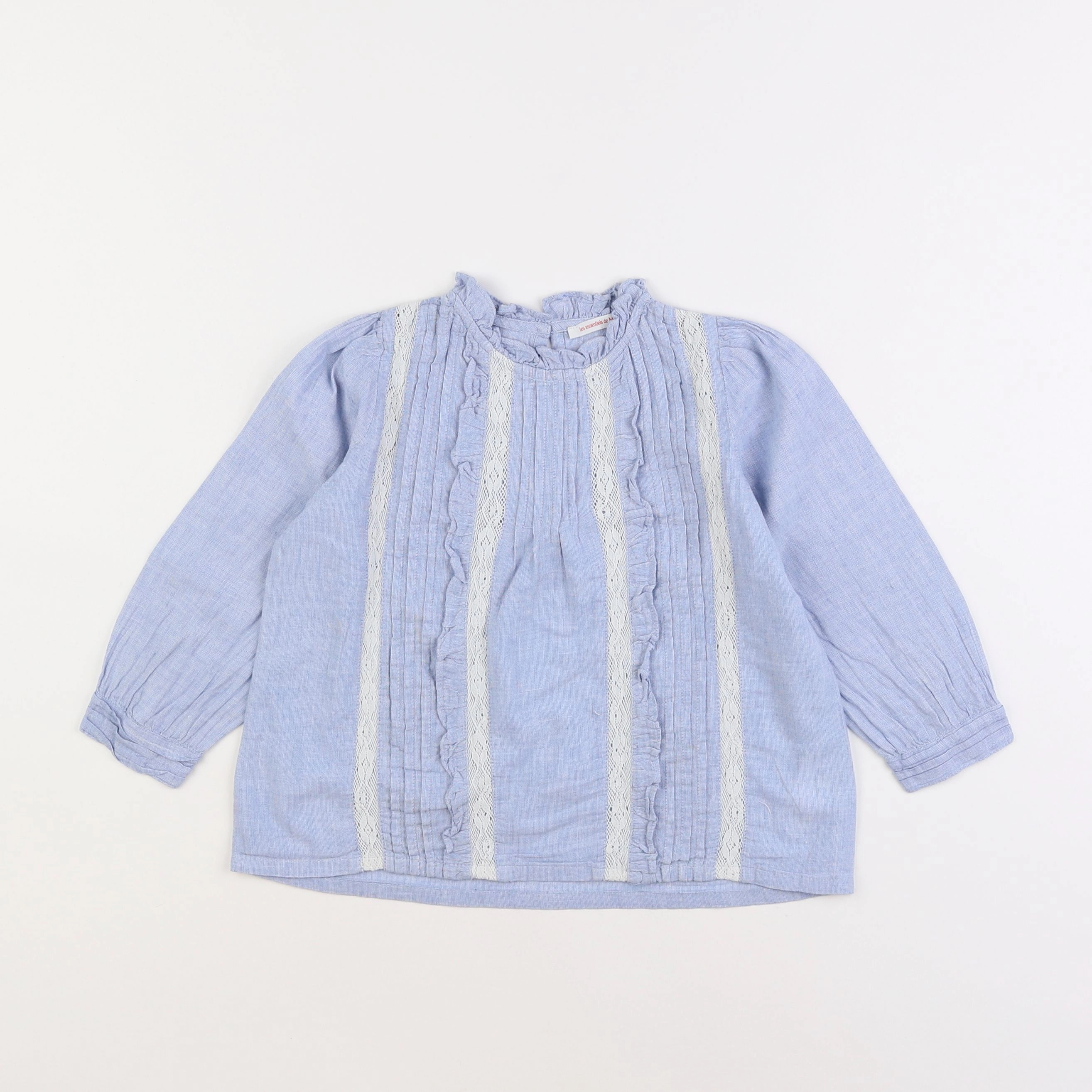 Monoprix - blouse bleu - 4 ans