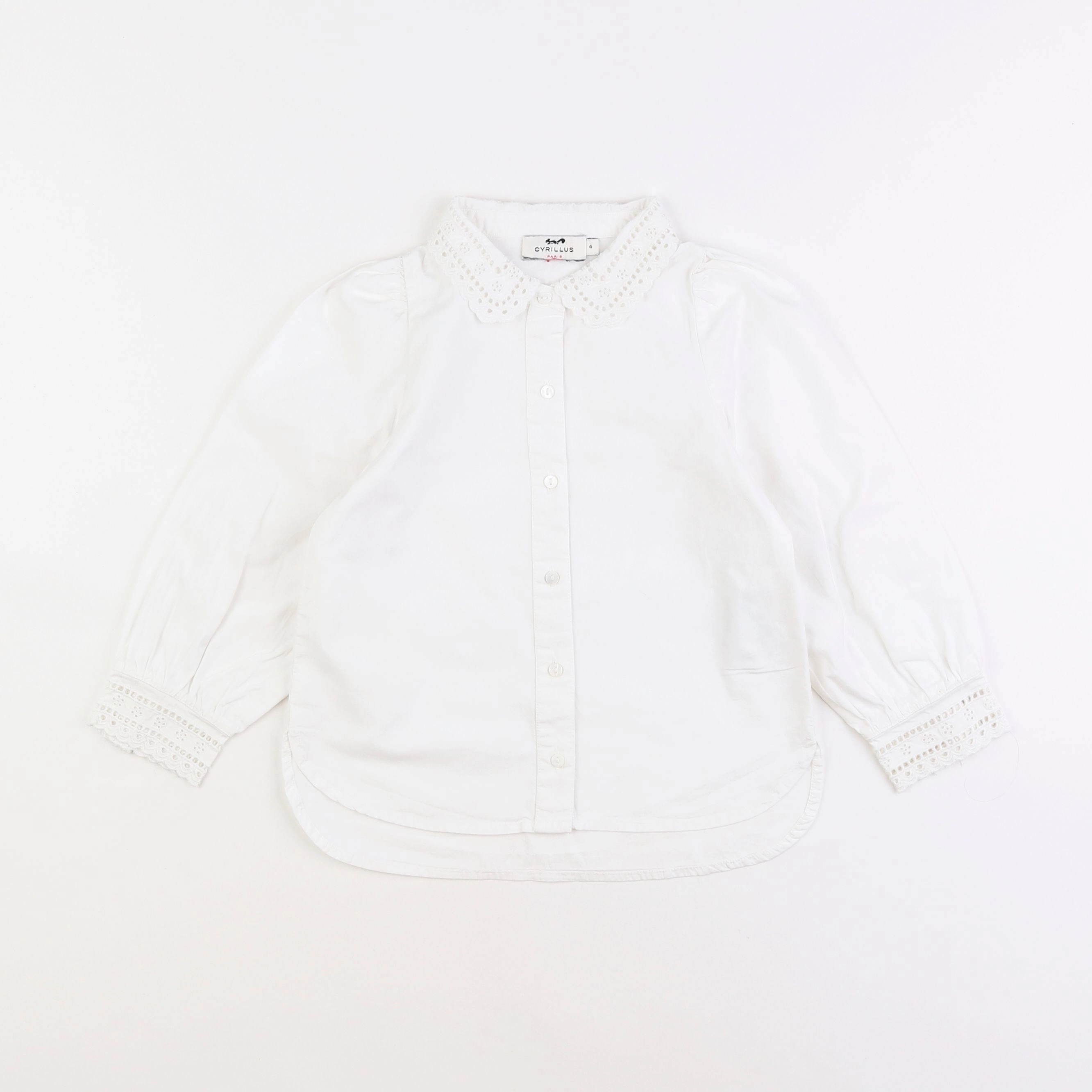 Cyrillus - blouse blanc - 4 ans