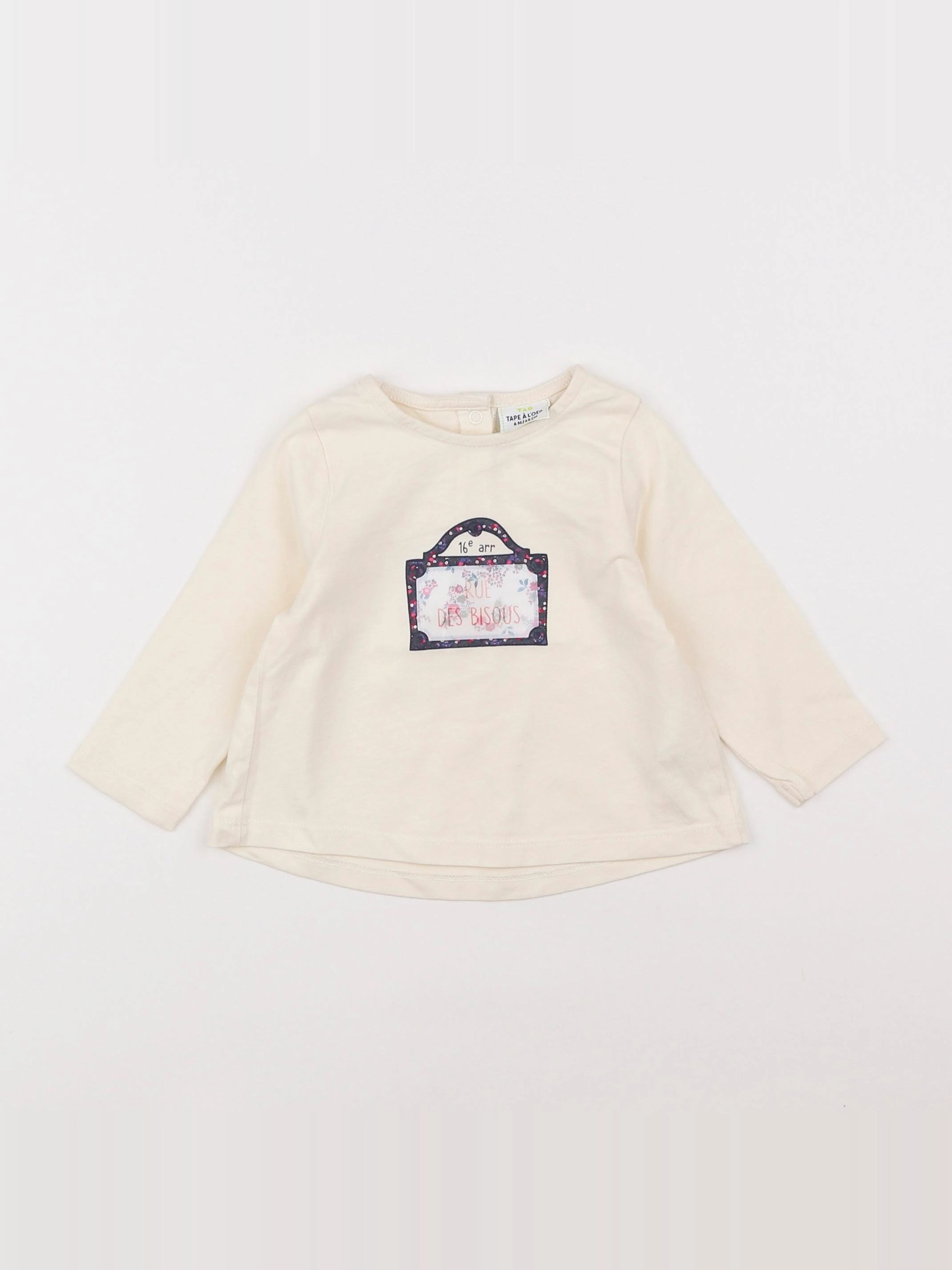 Tape à l'oeil - tee-shirt beige - 6 mois