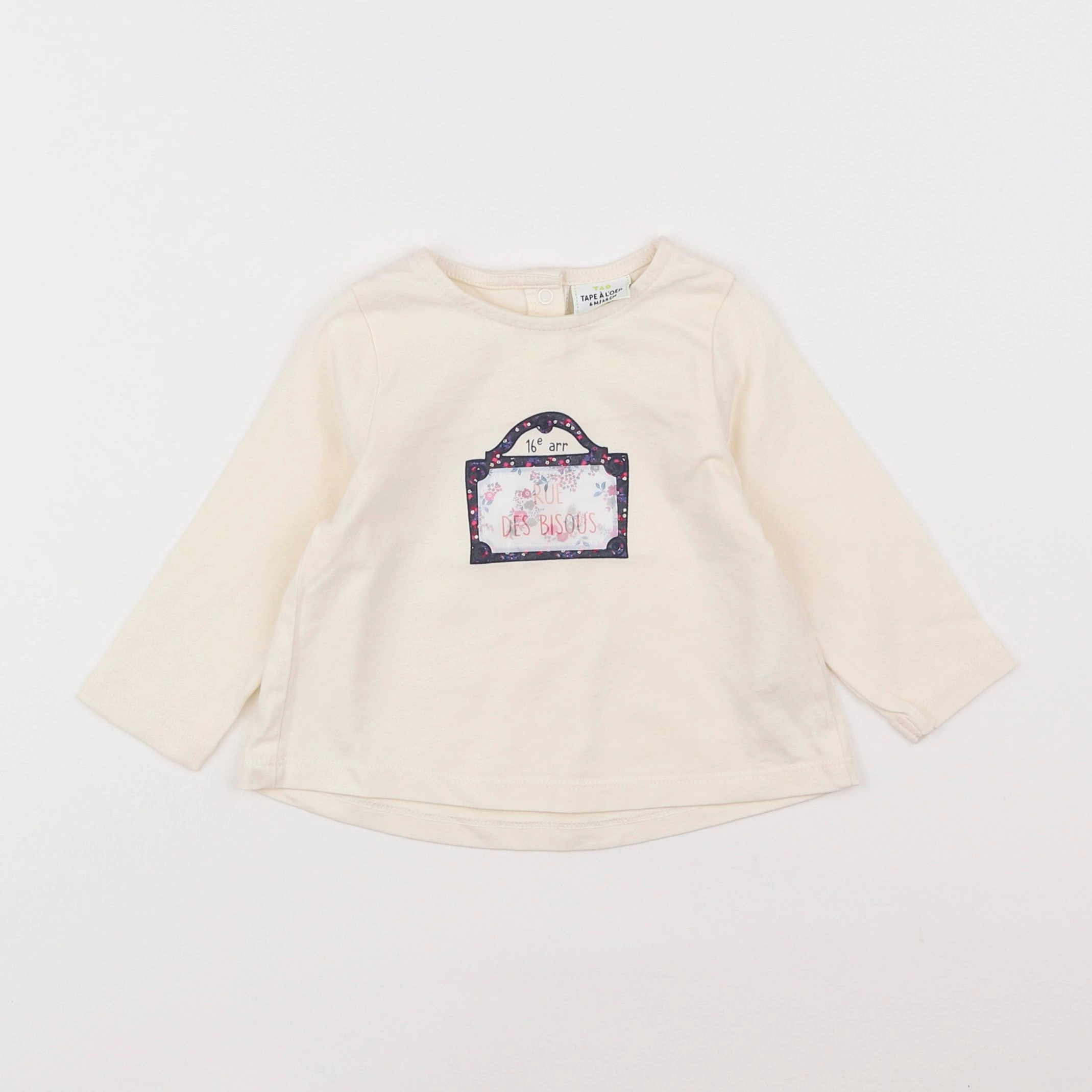 Tape à l'oeil - tee-shirt beige - 6 mois