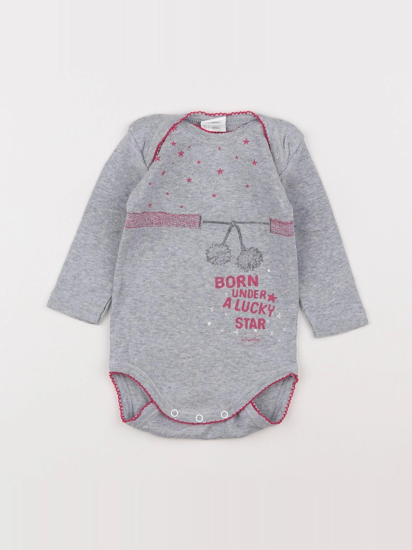 Absorba - body gris - 6 mois