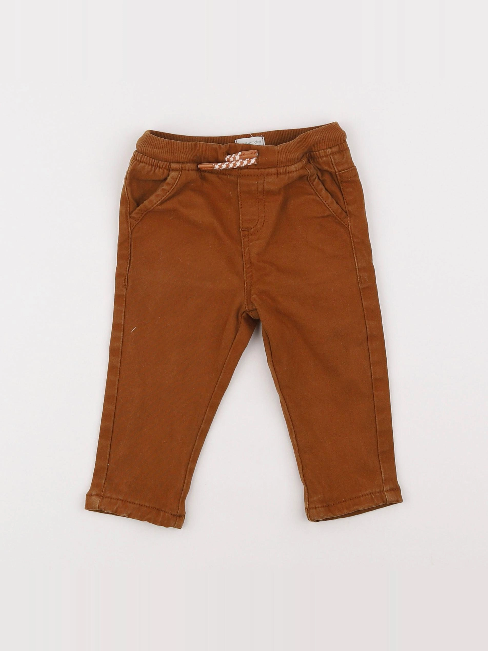 Vertbaudet - pantalon marron - 12 mois