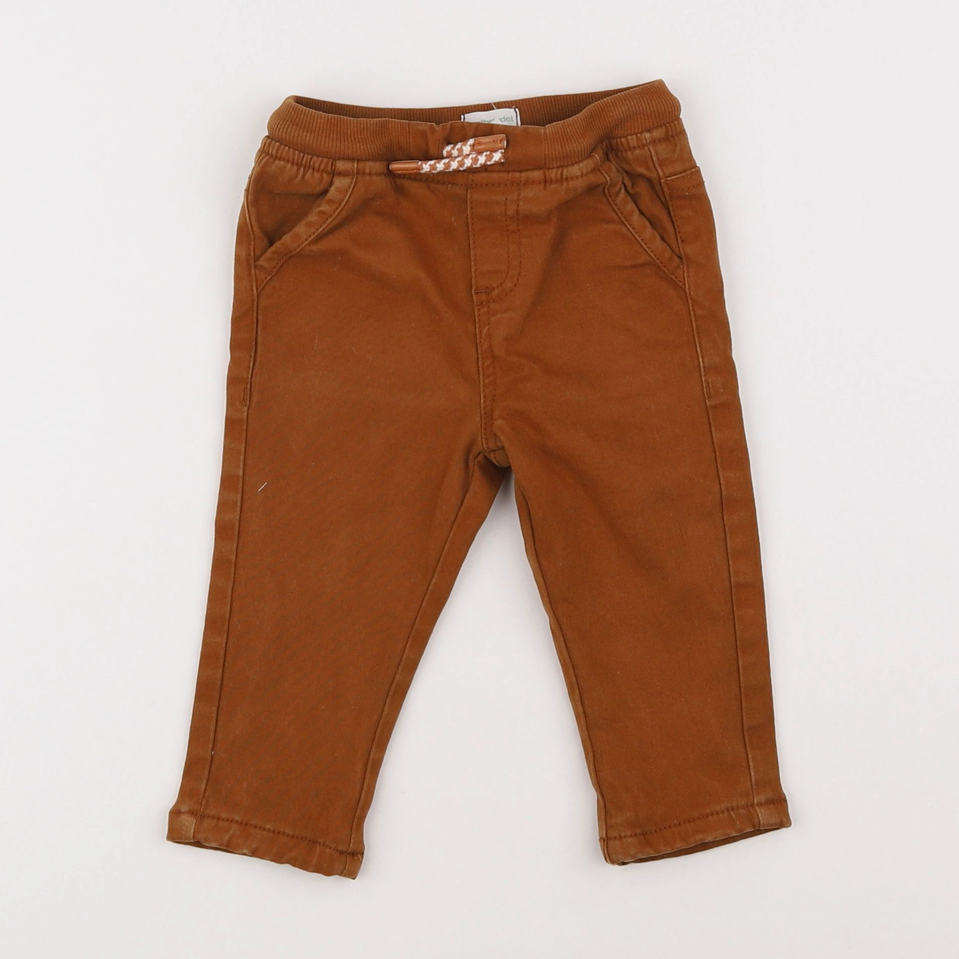 Vertbaudet - pantalon marron - 12 mois