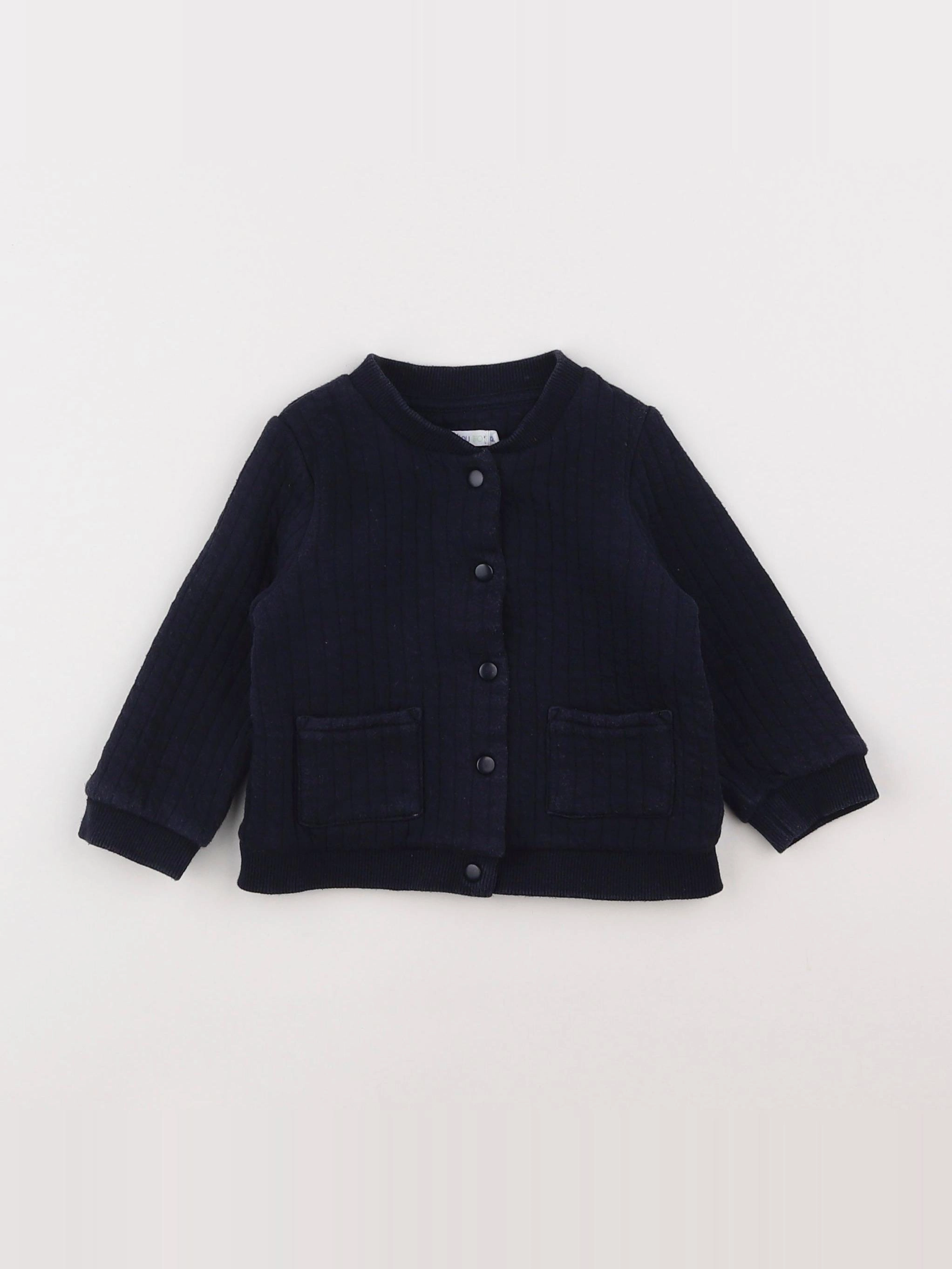 Boutchou - sweat bleu - 12 mois