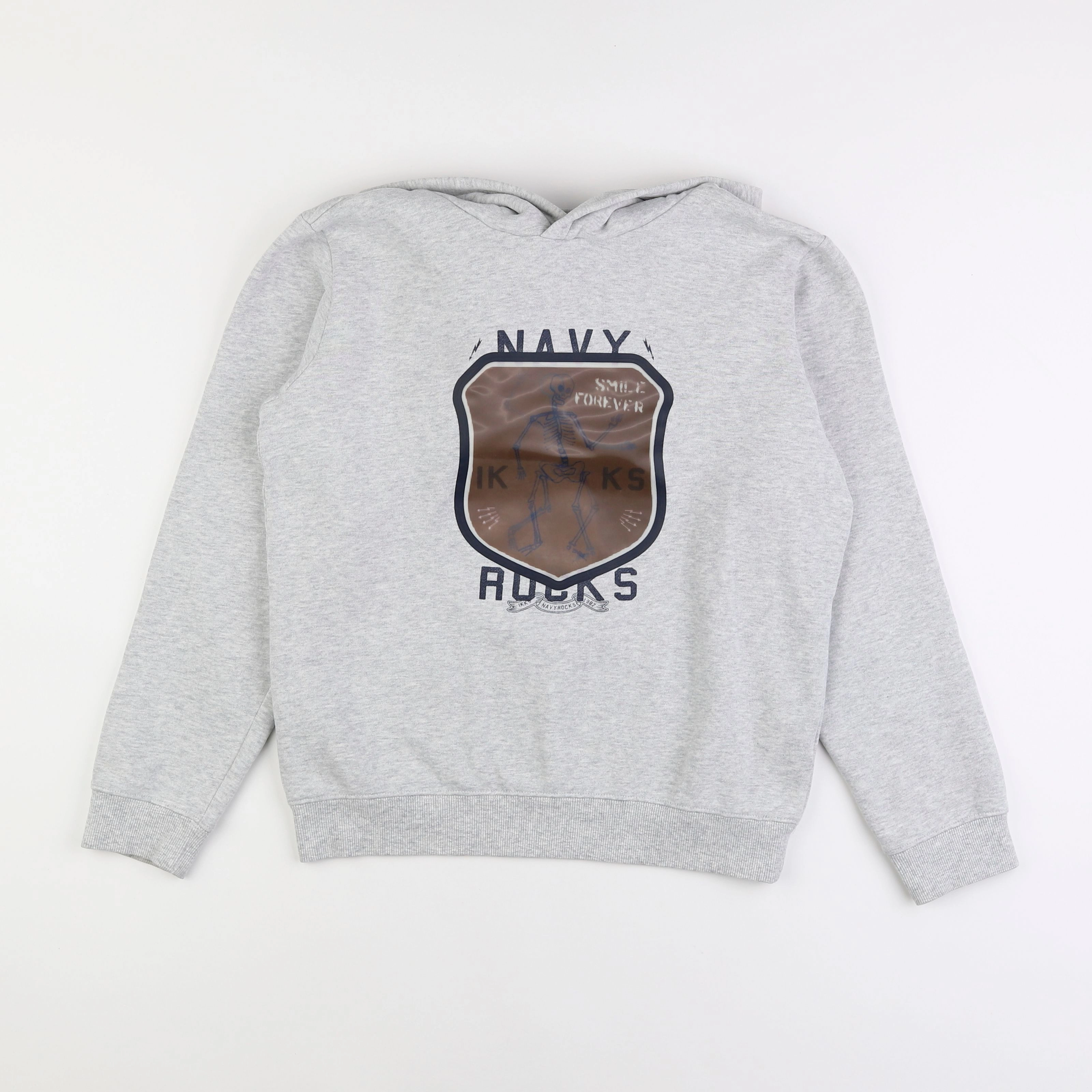 IKKS - sweat gris - 14 ans