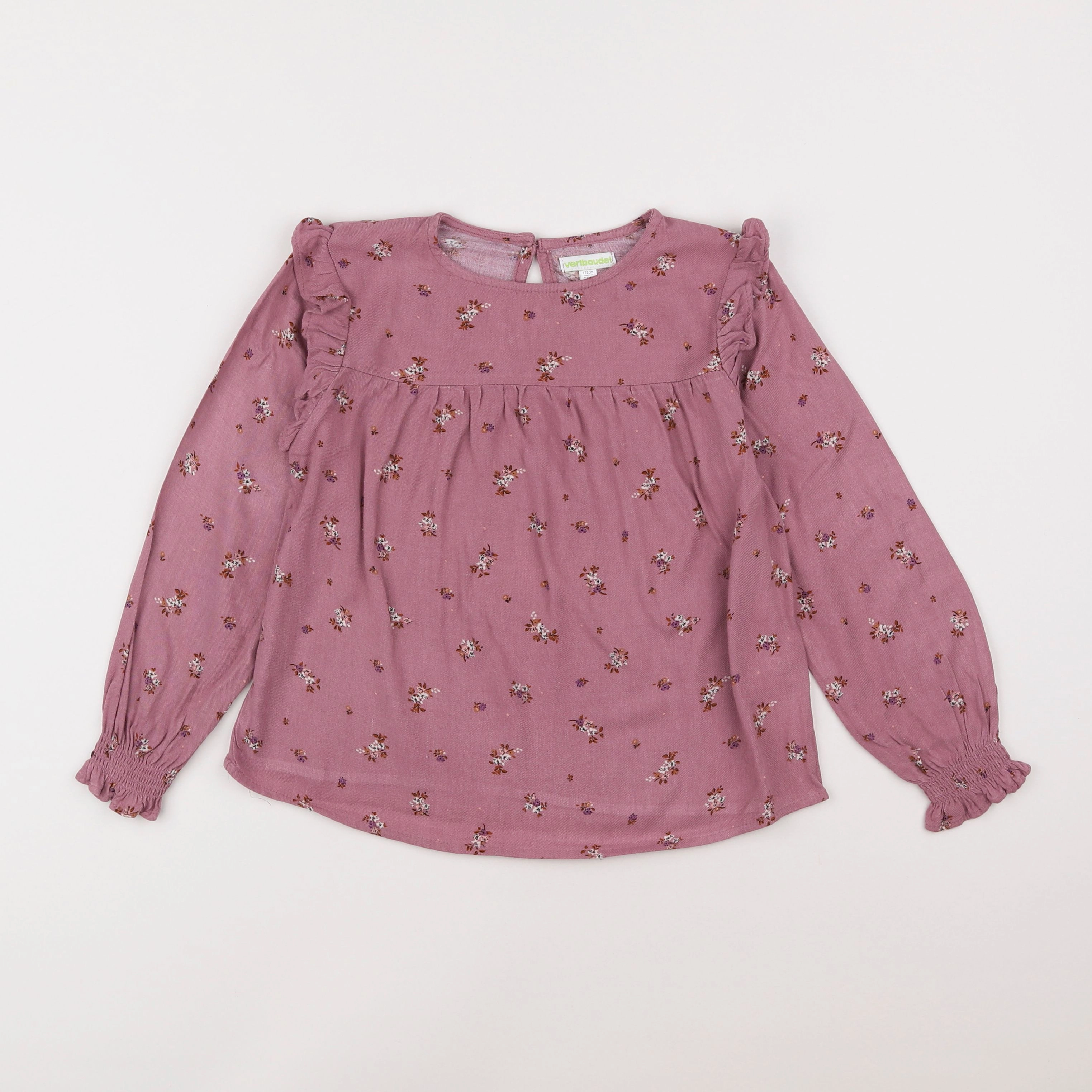 Vertbaudet - blouse rose - 7 ans