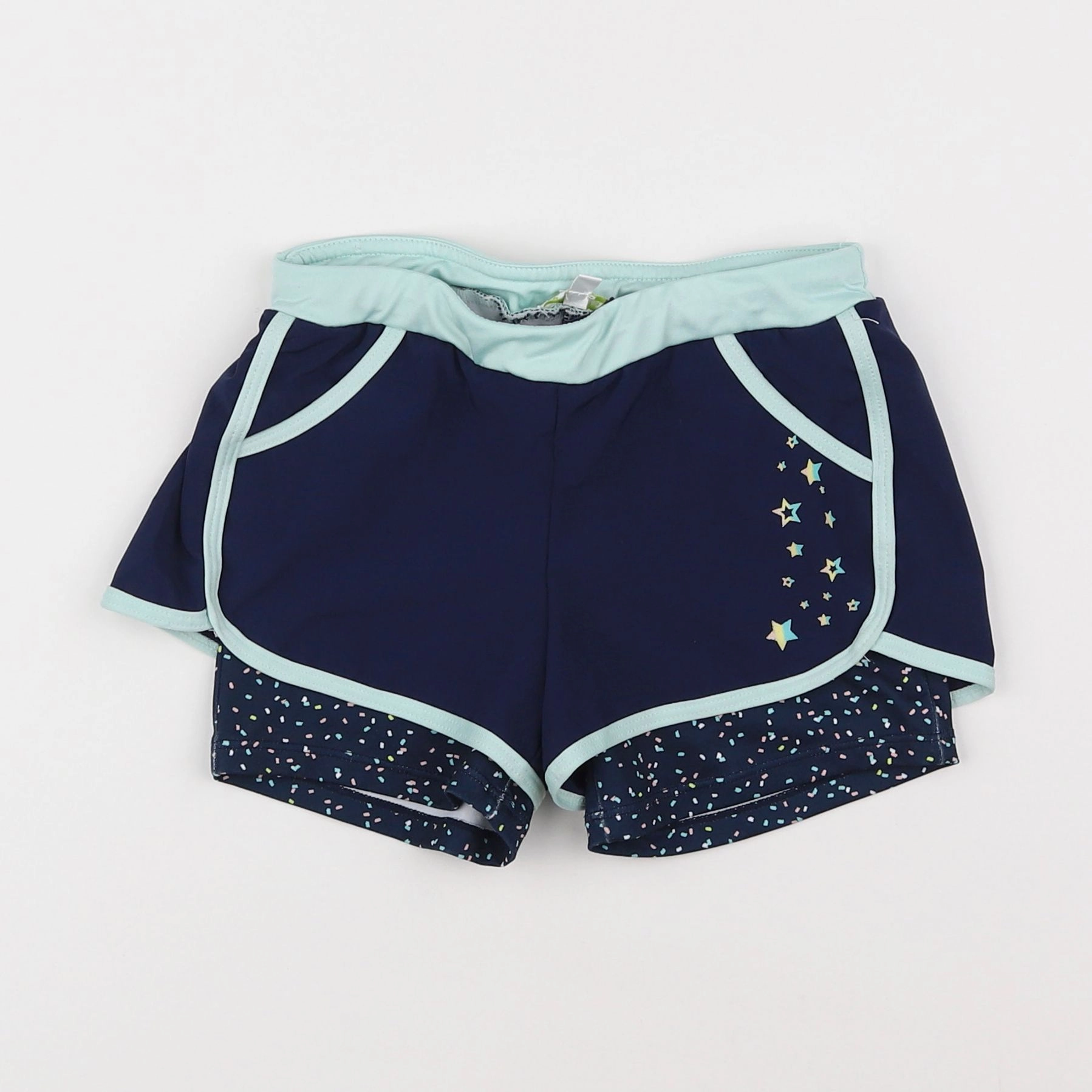 Vertbaudet - short bleu - 7 ans