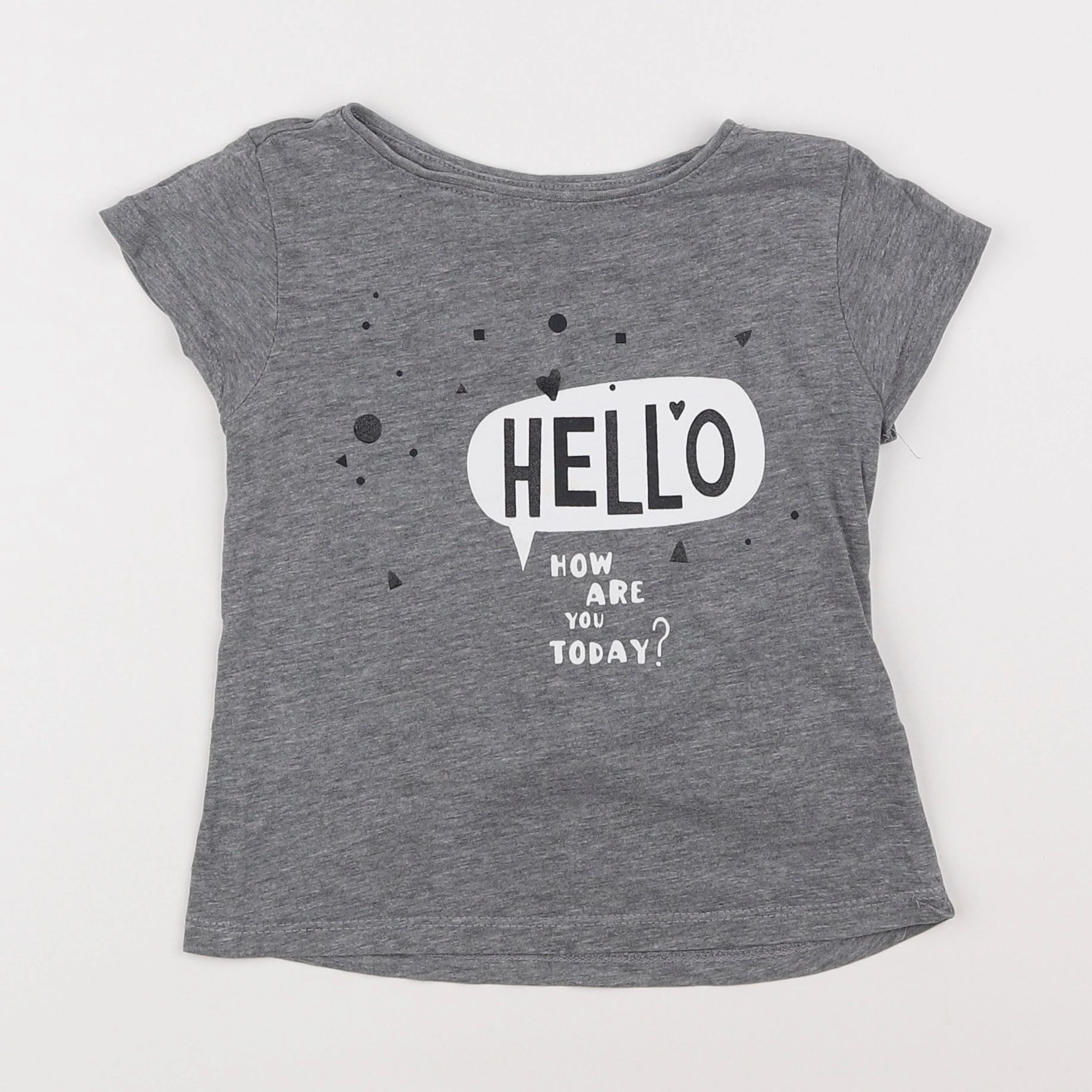 Vertbaudet - tee-shirt gris - 5 ans