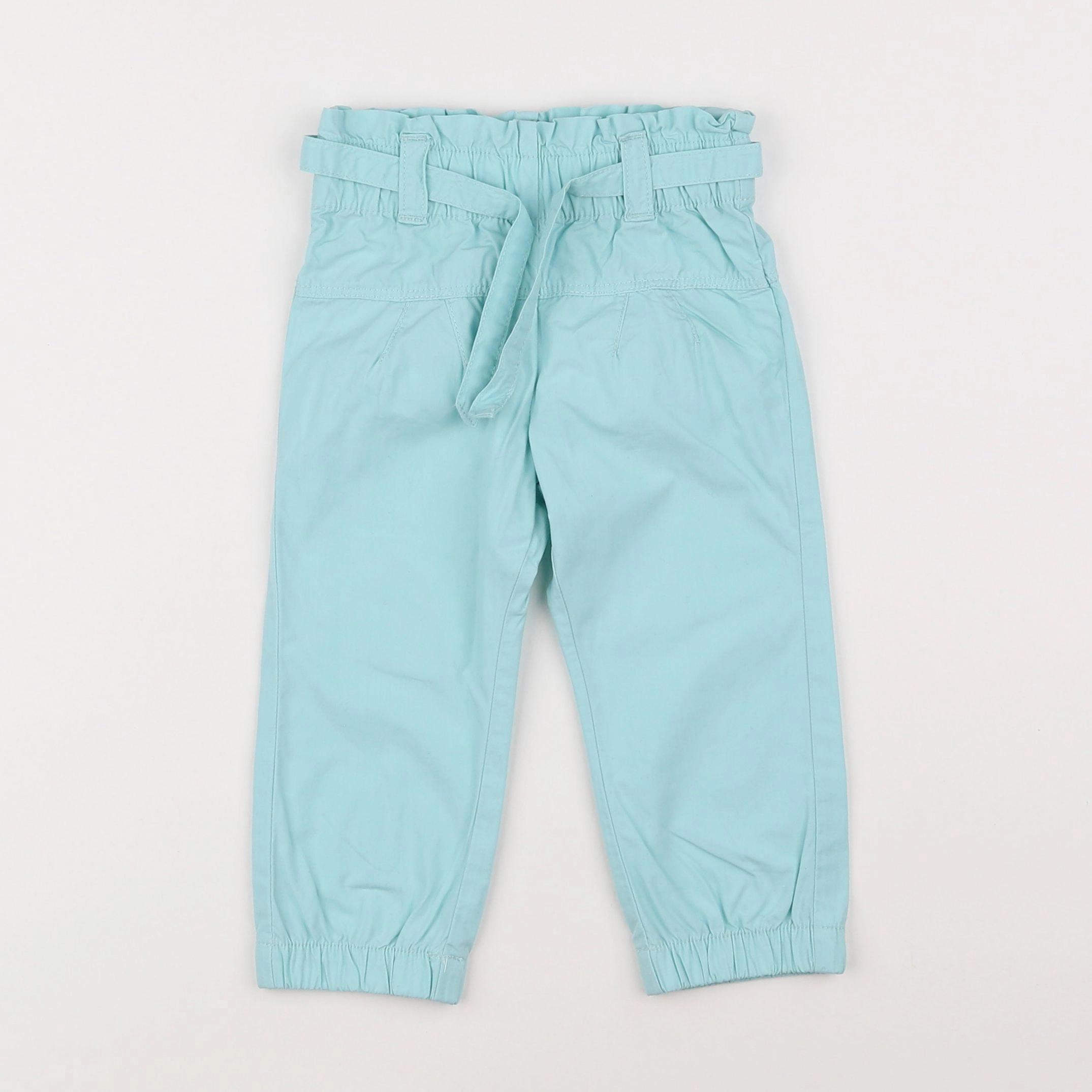 Vertbaudet - pantalon vert - 18 mois