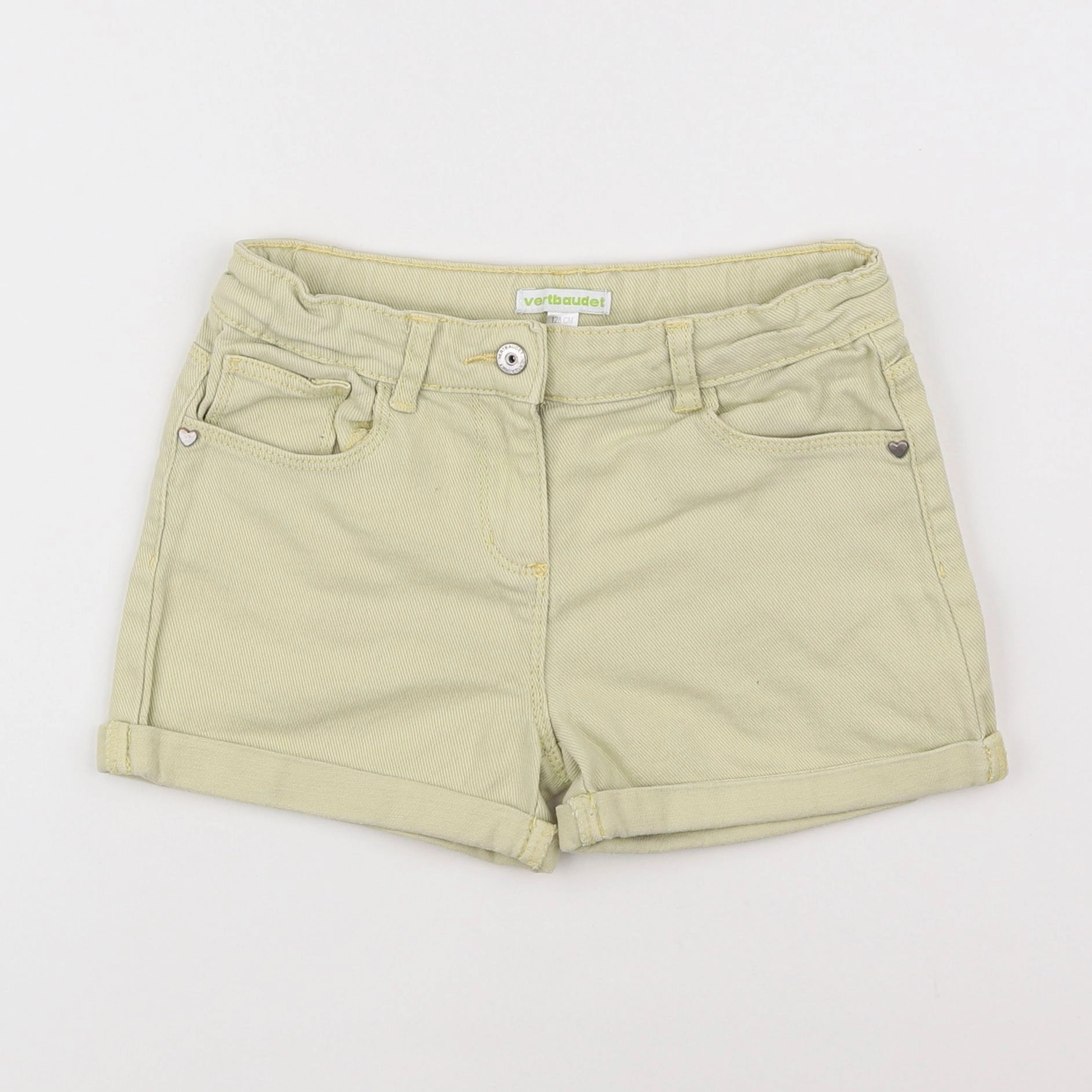 Vertbaudet - short jaune - 8 ans