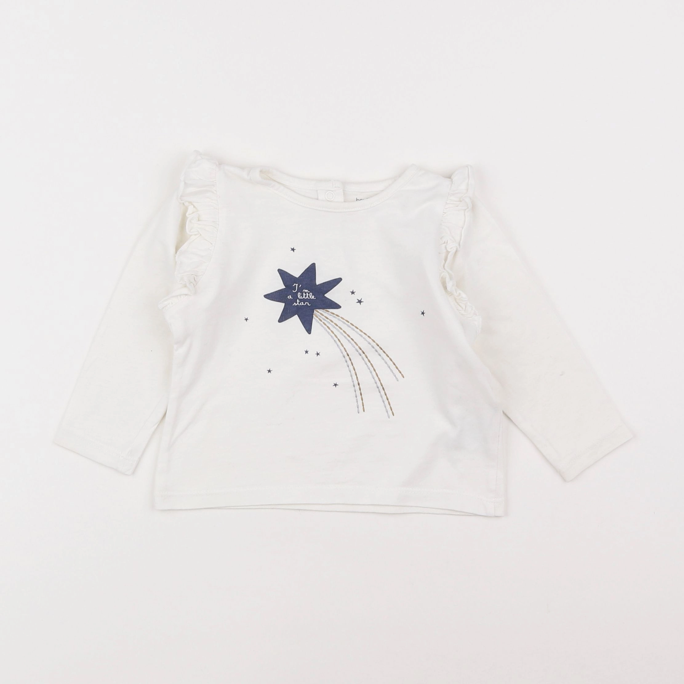 Boutchou - tee-shirt blanc - 12 mois